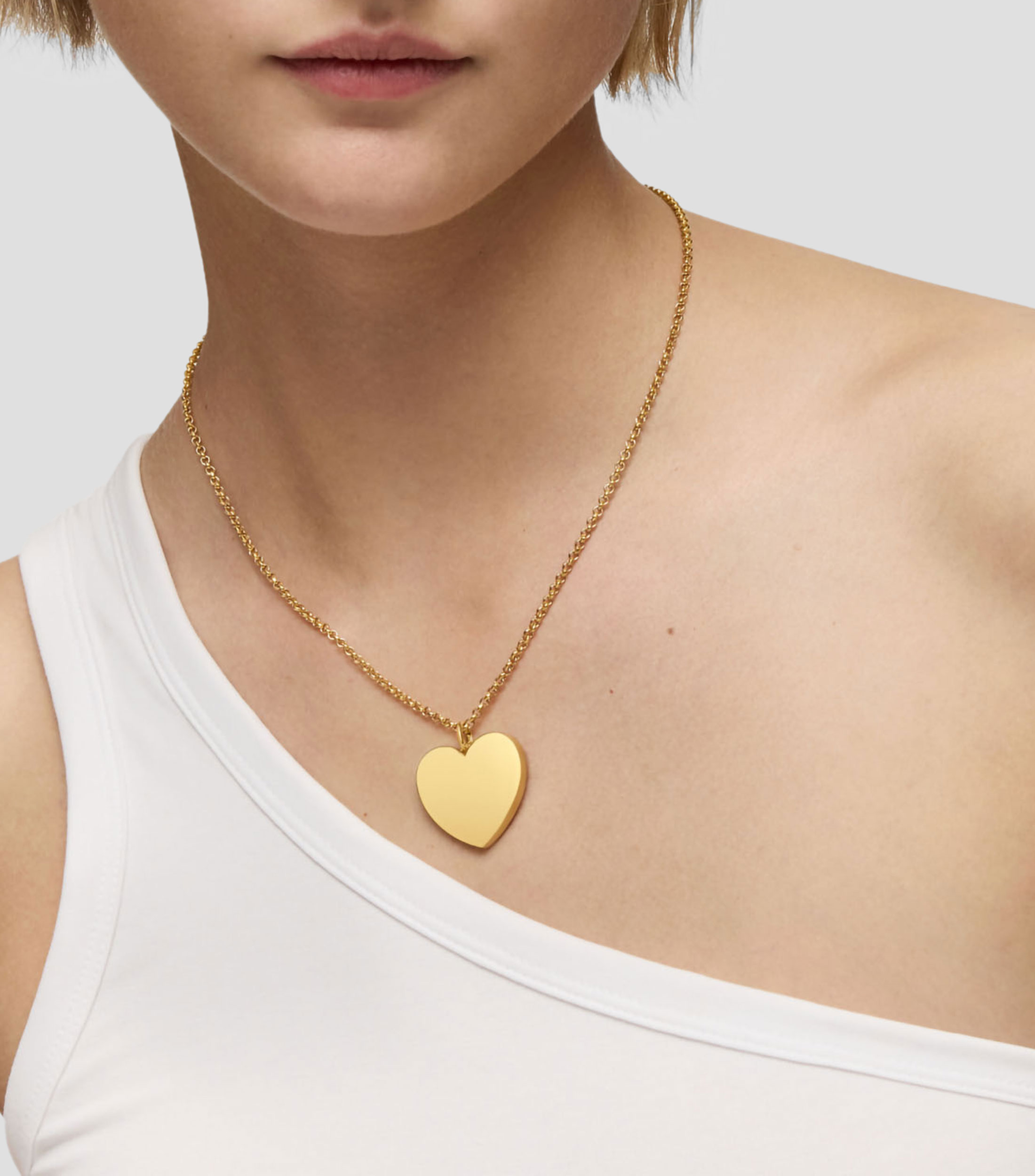 DIJE CORAZON BANO ORO