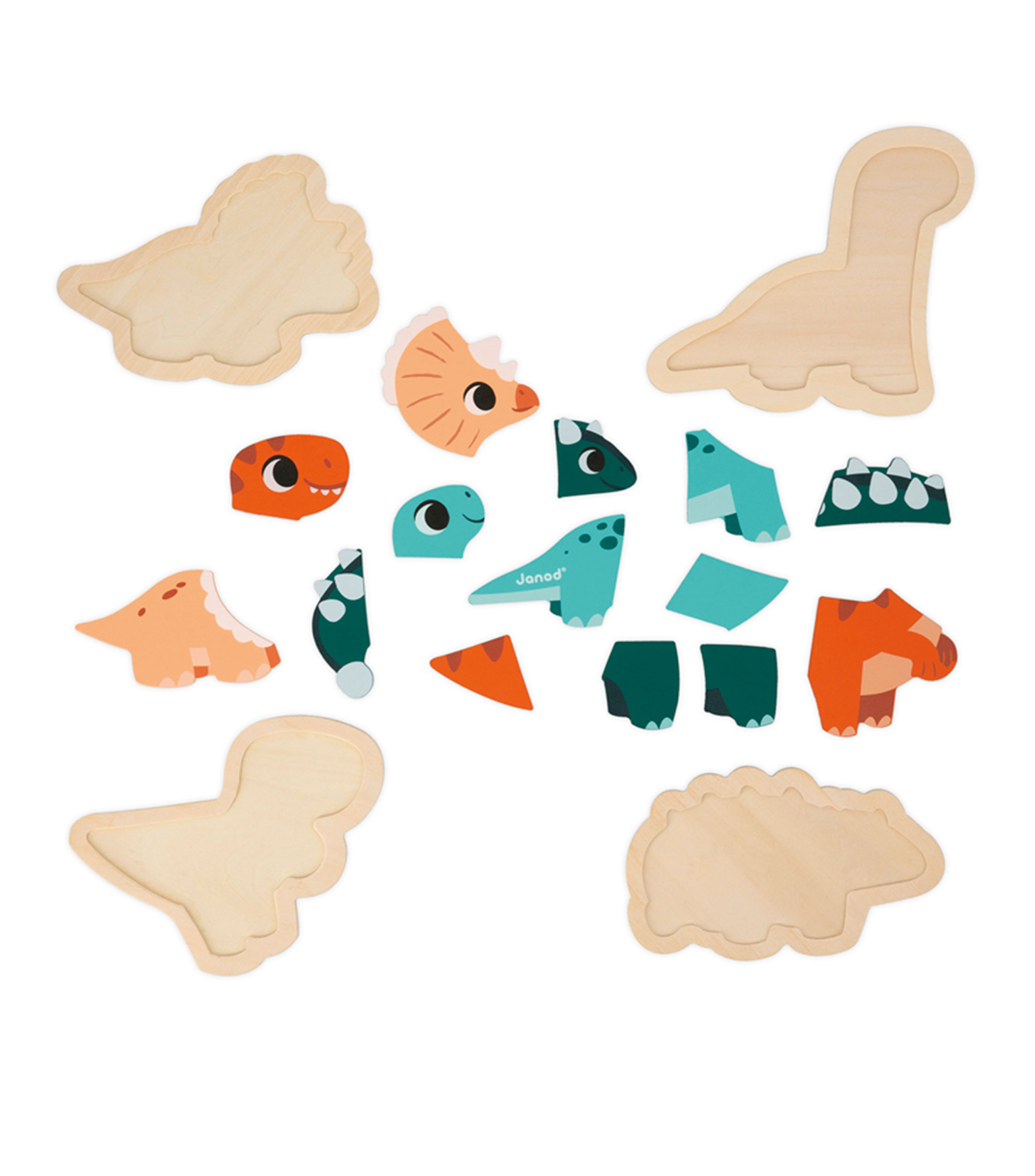 Set 4 Rompecabezas Evolutivos Dino