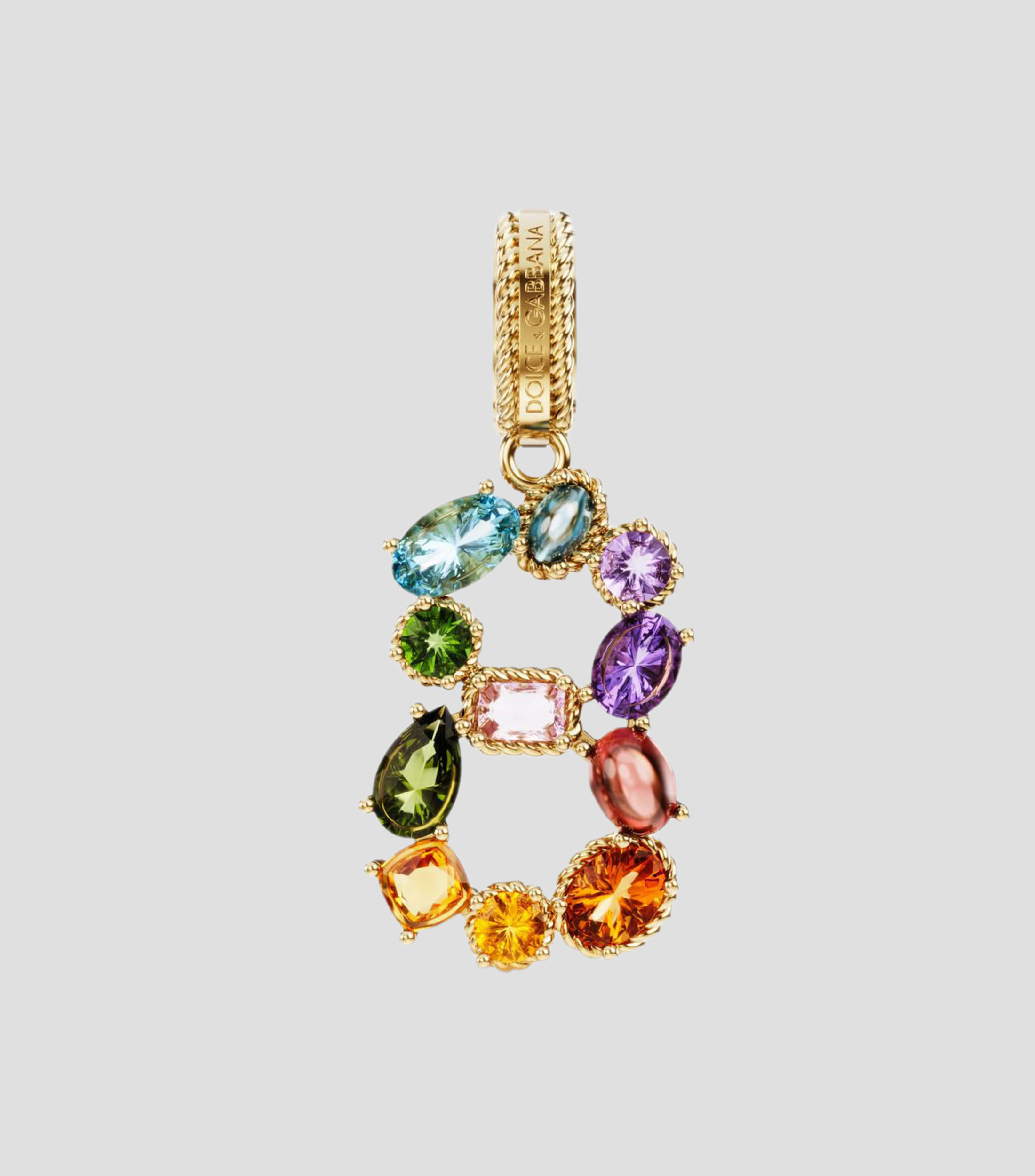 Charm en Oro de 18 Kilates Número 8 Mujer
