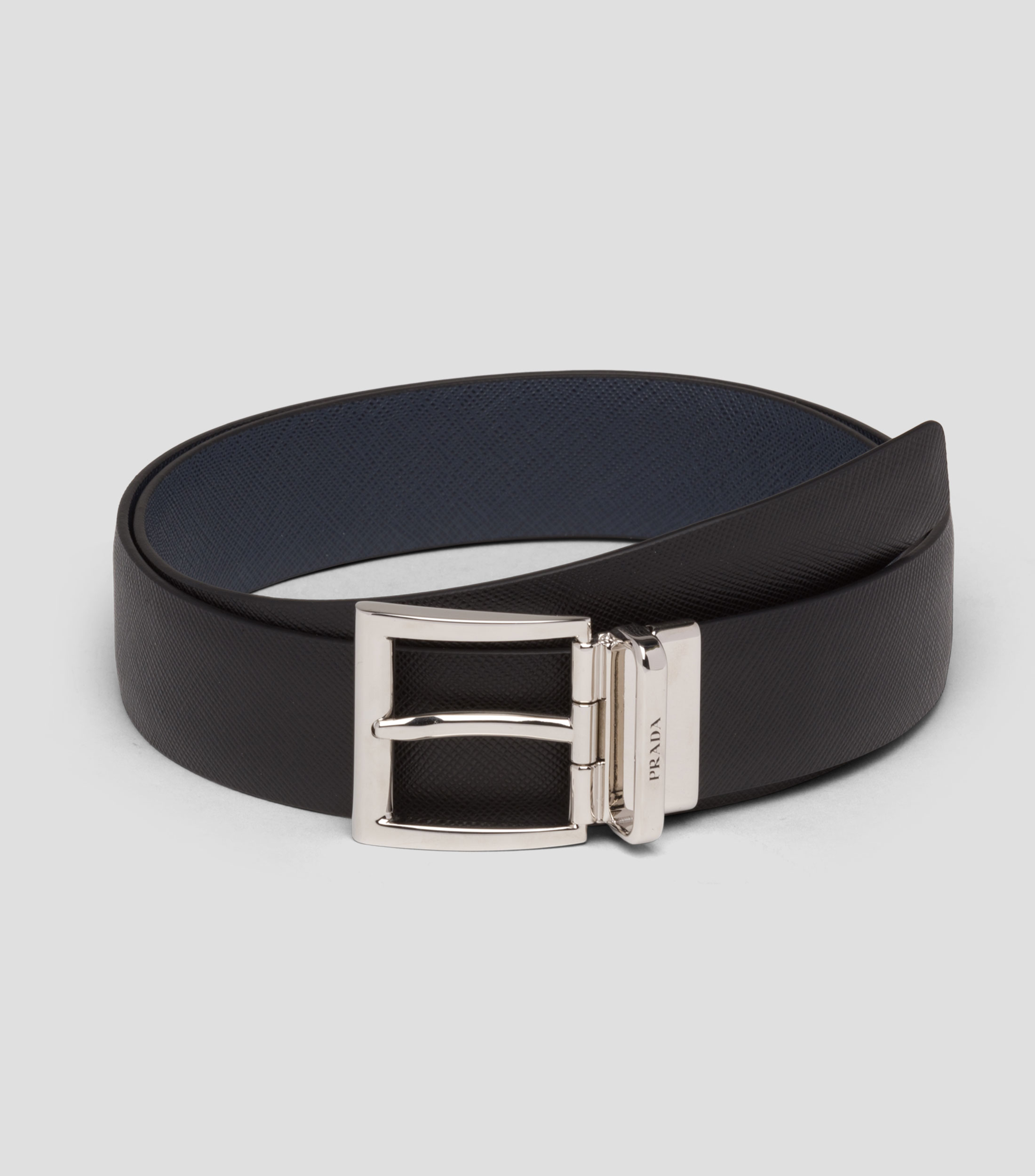 Cinturón reversible en piel formal Hombre