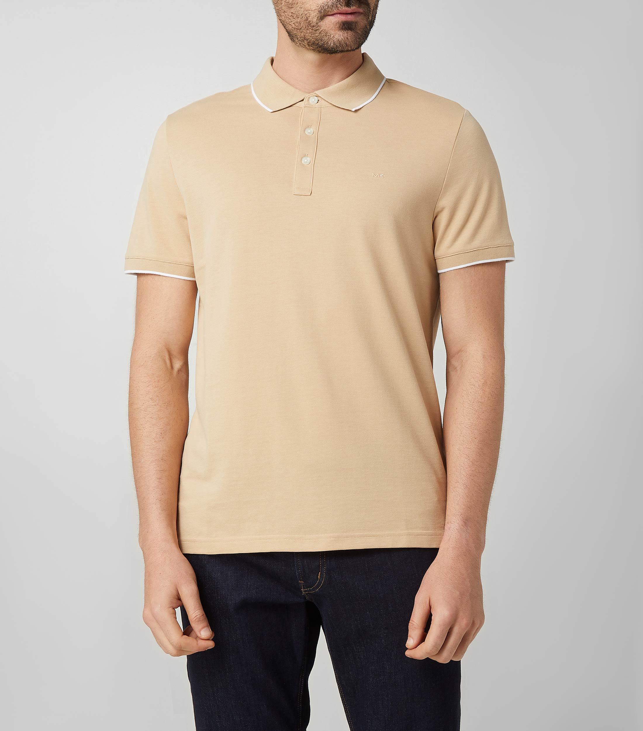 Hombre Camisa Tipo Polo Michael Kors Camisa Polo Michael Kors Greenwich  Algodon Hombre Azules En Polo, image size:2200x2500