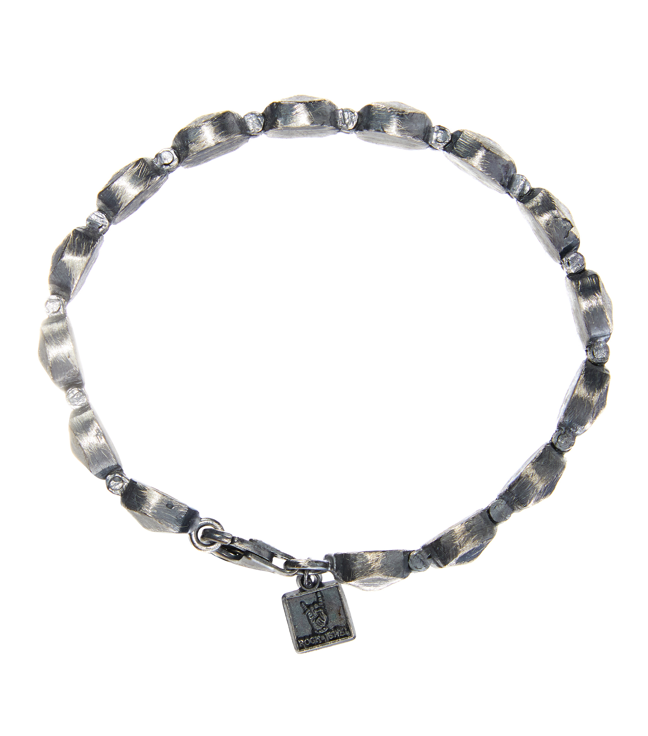 Brazalete en plata Hombre