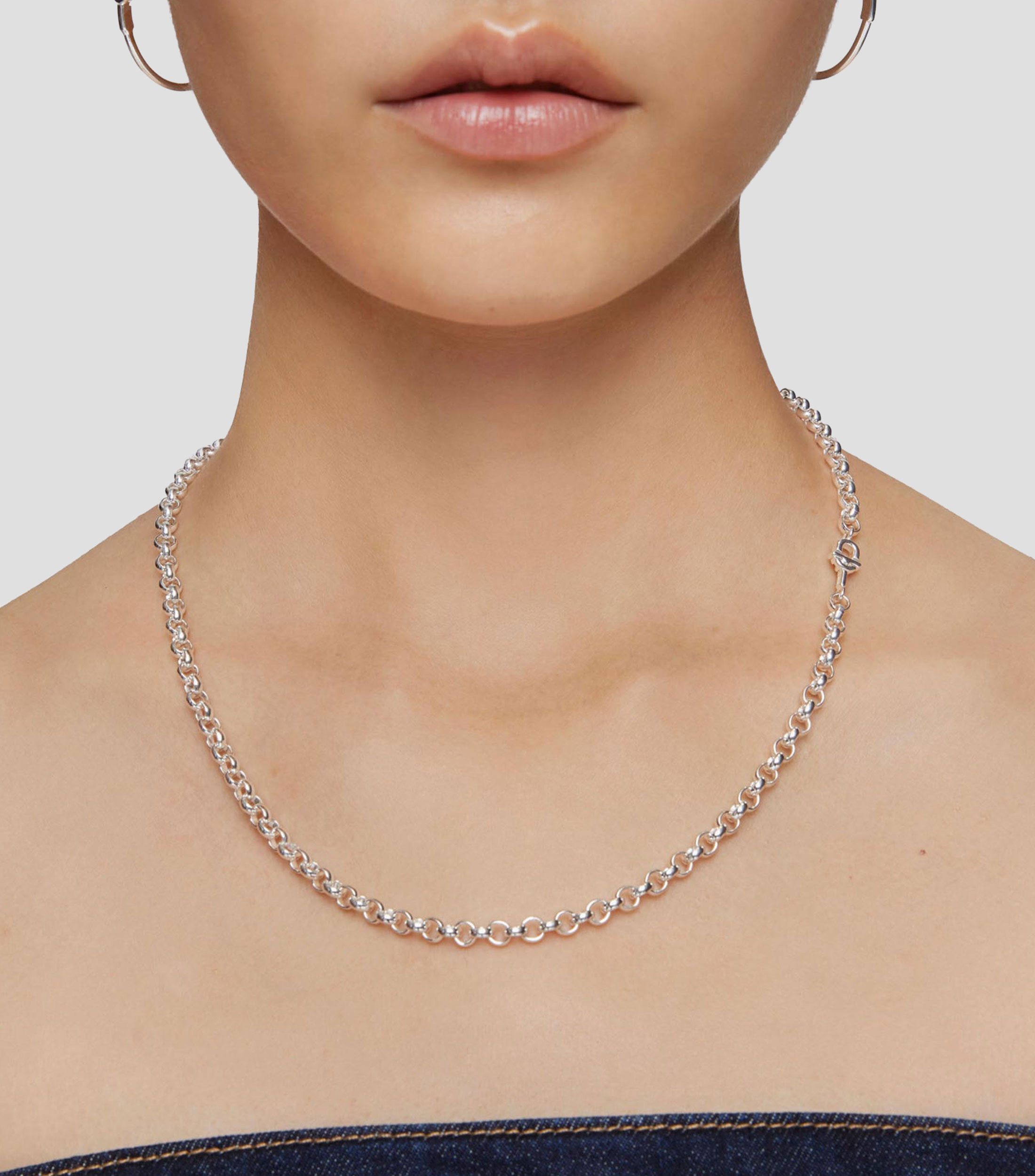 Collar Manifesto en plata Mujer