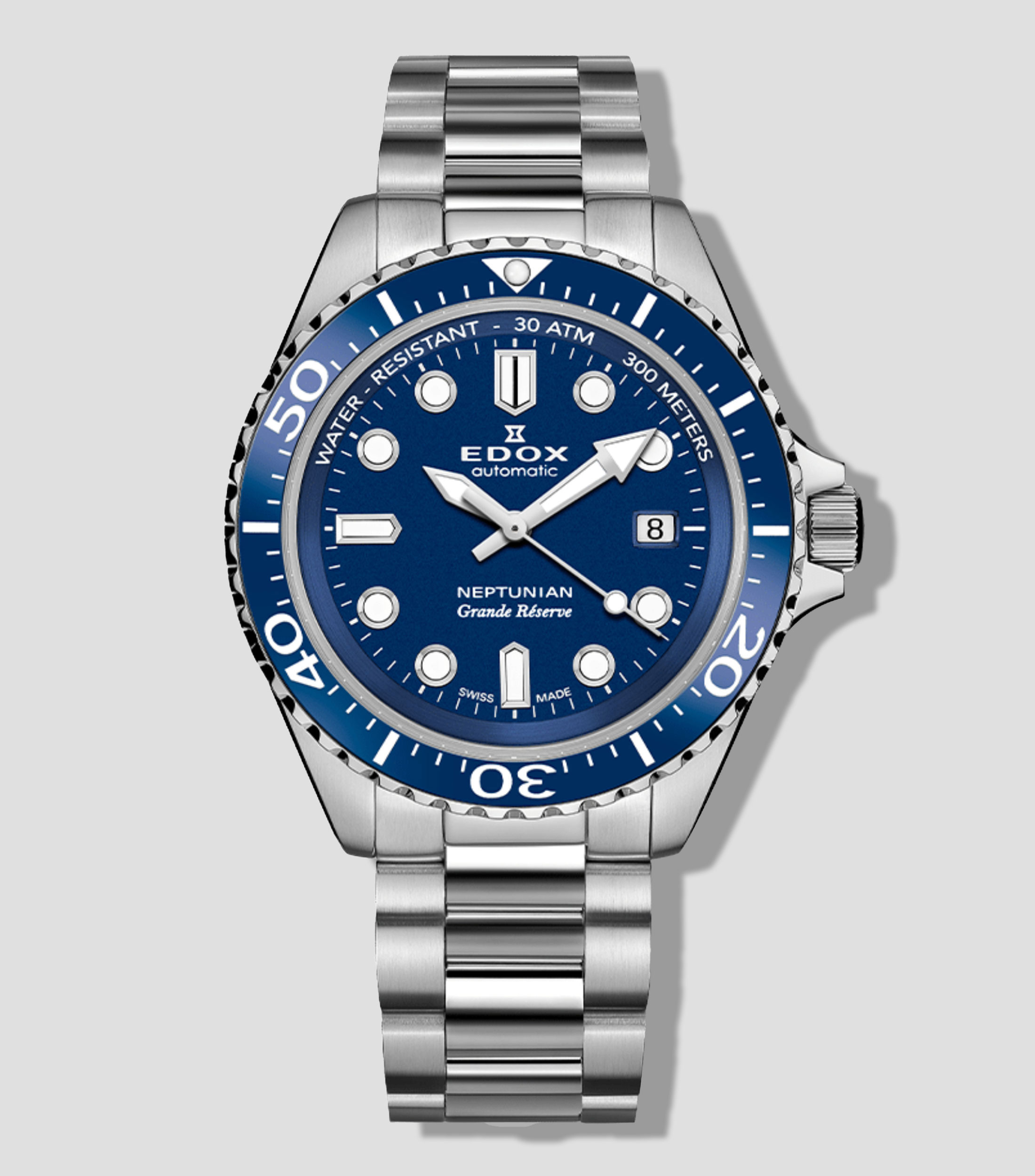 Reloj para Hombre Neptunian Deportivo, Azul y Plateado