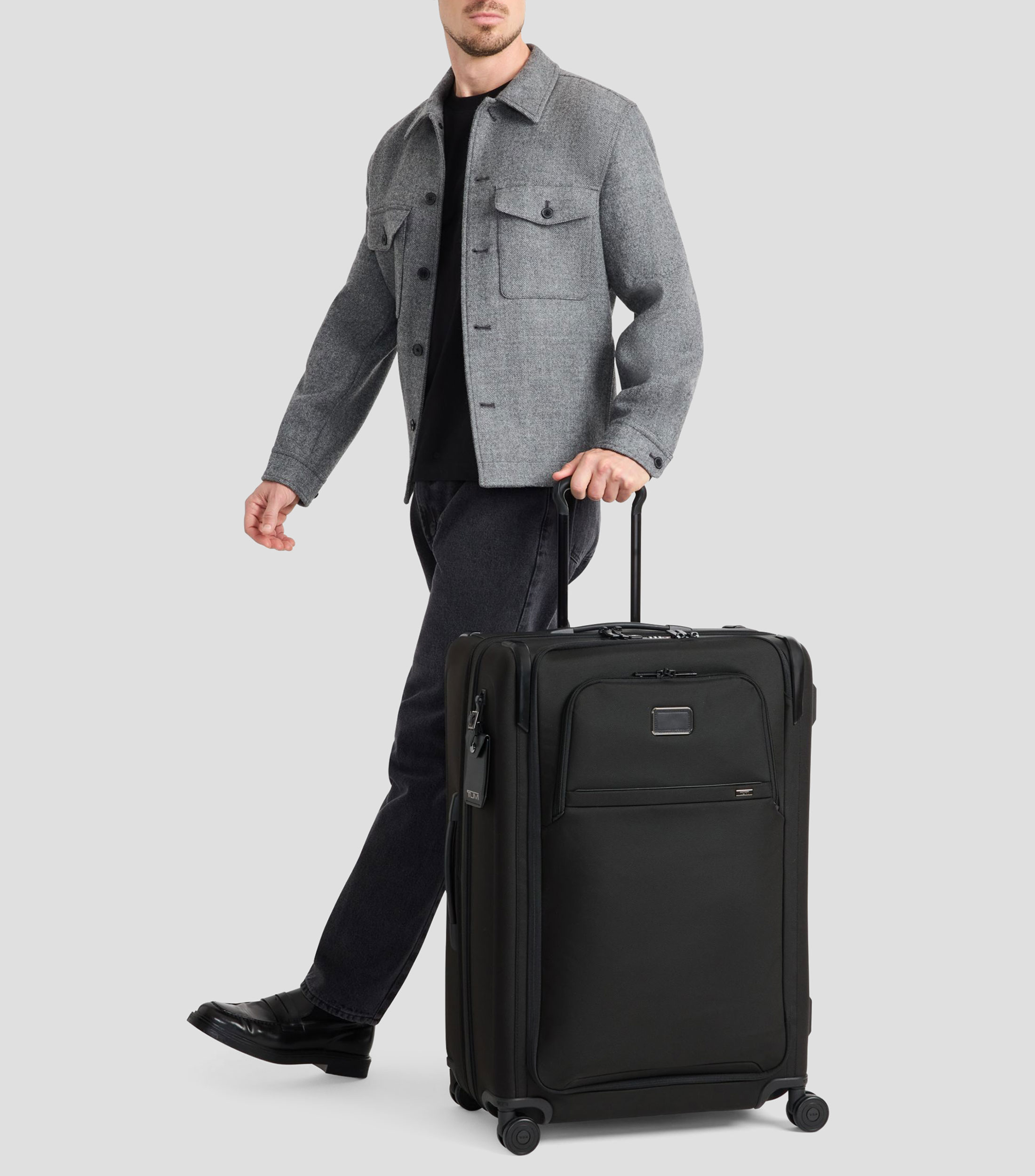 Maleta de viaje suave Alpha Dual Access Negra