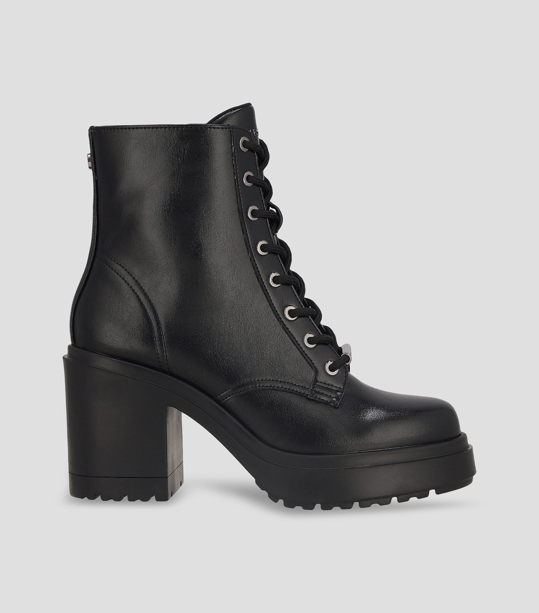 Botines de tacón mediano ancho Mujer