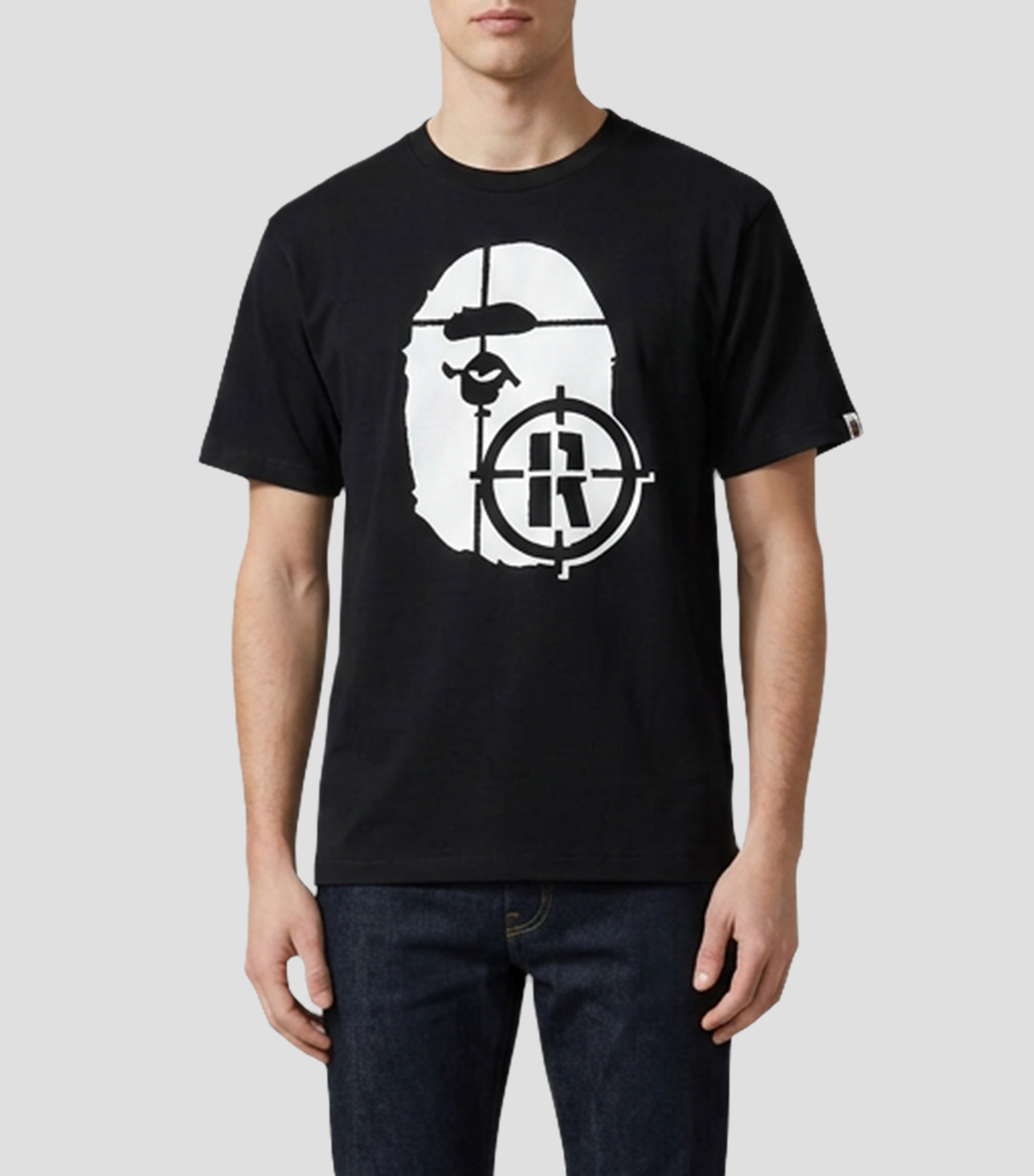 Playera cuello redondo manga corta estampada Hombre