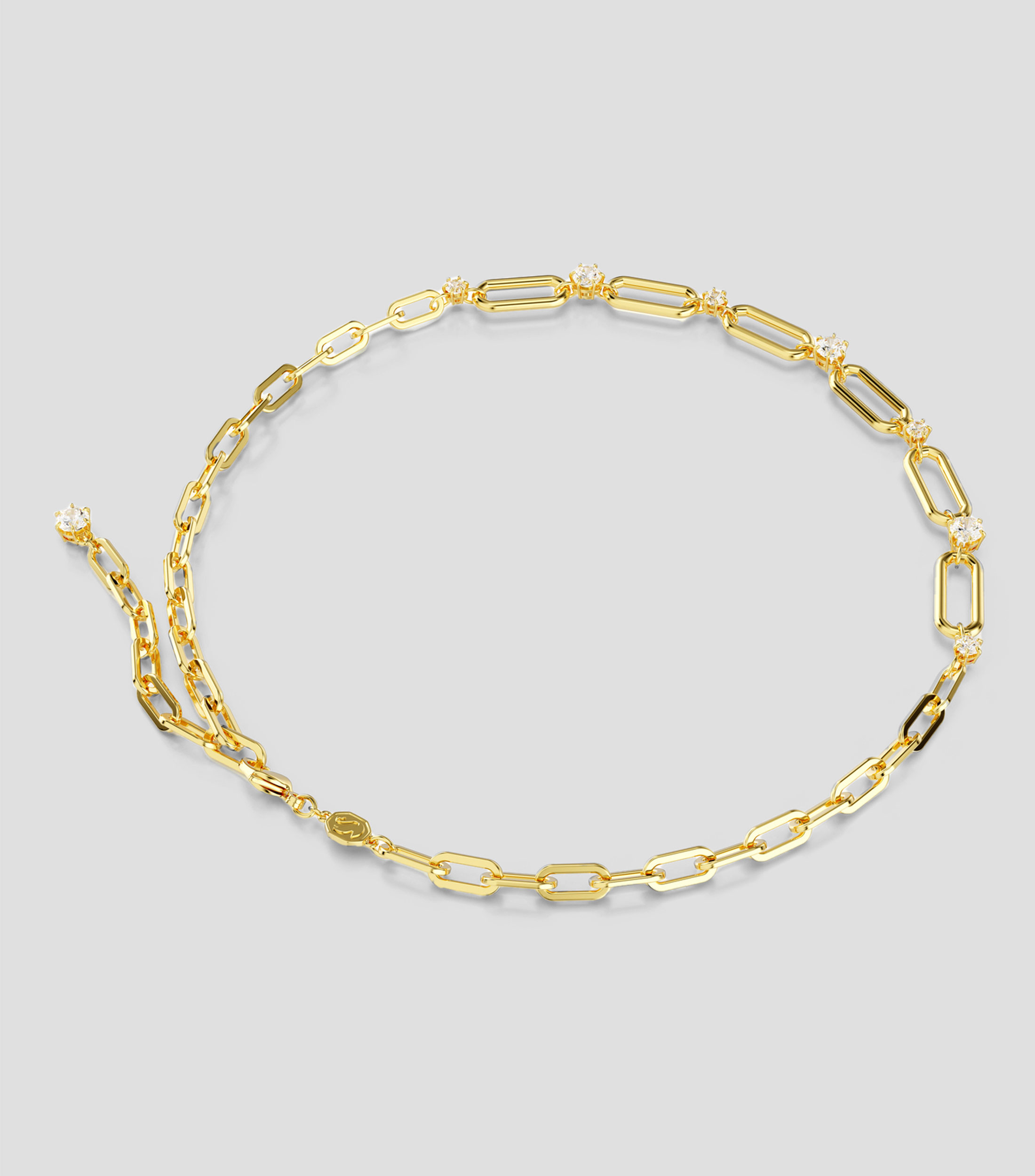 Collar eslabonado con zirconia Mujer