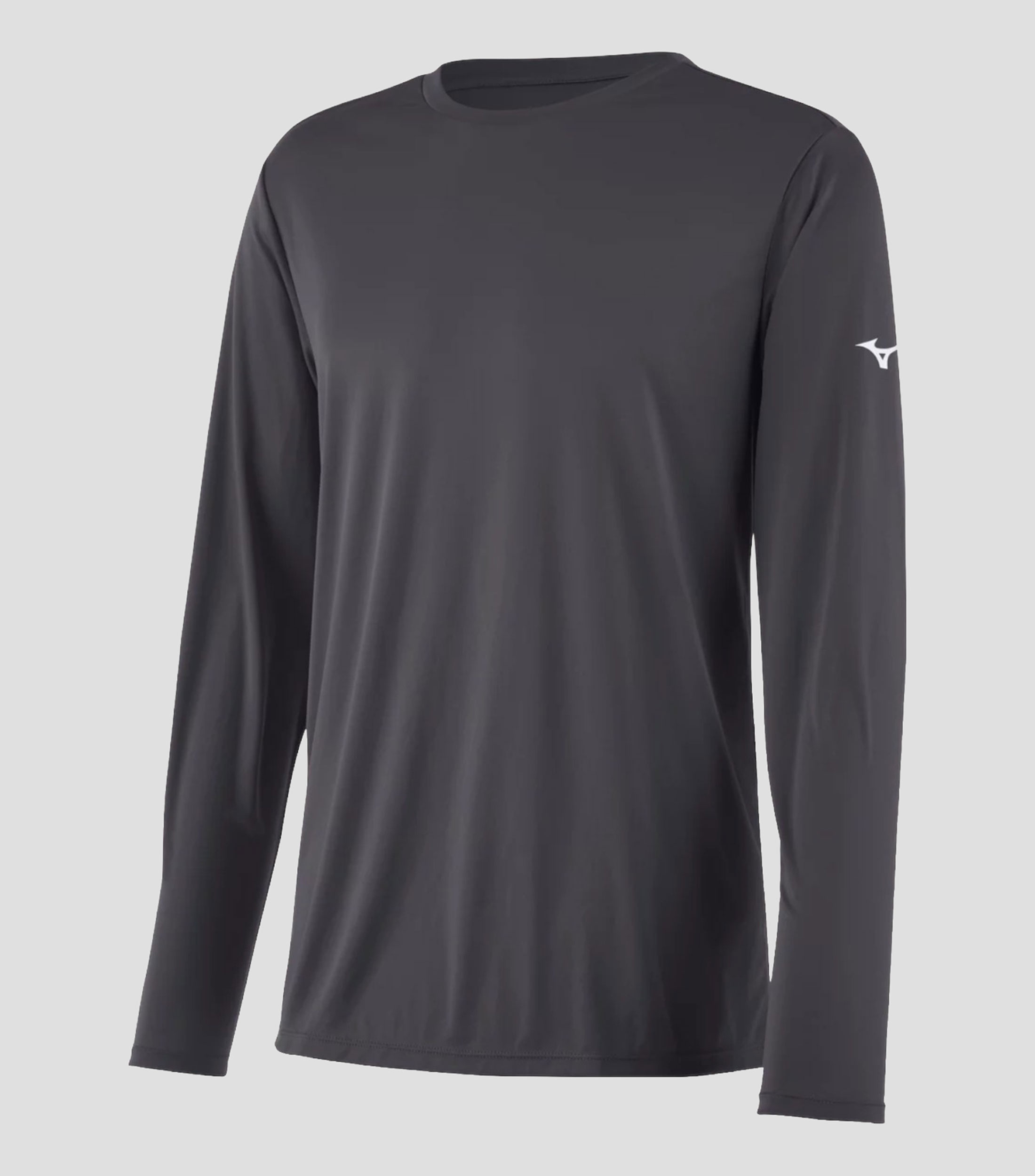 Playera para correr cuello redondo manga larga lisa Hombre