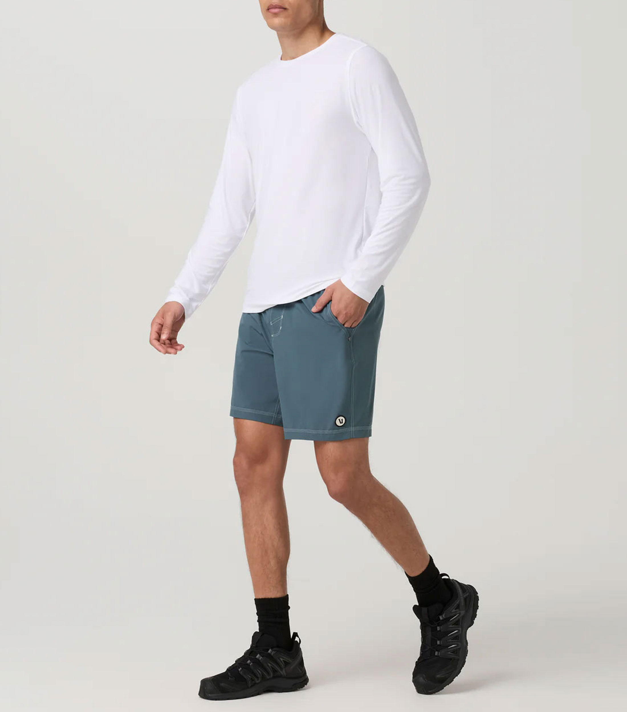 Short deportivo Kore Lined liso Hombre