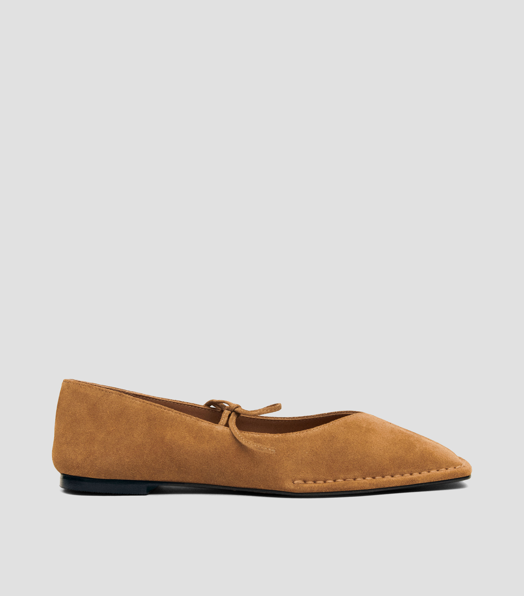 Flats en Ante con detalle de lazo Mujer