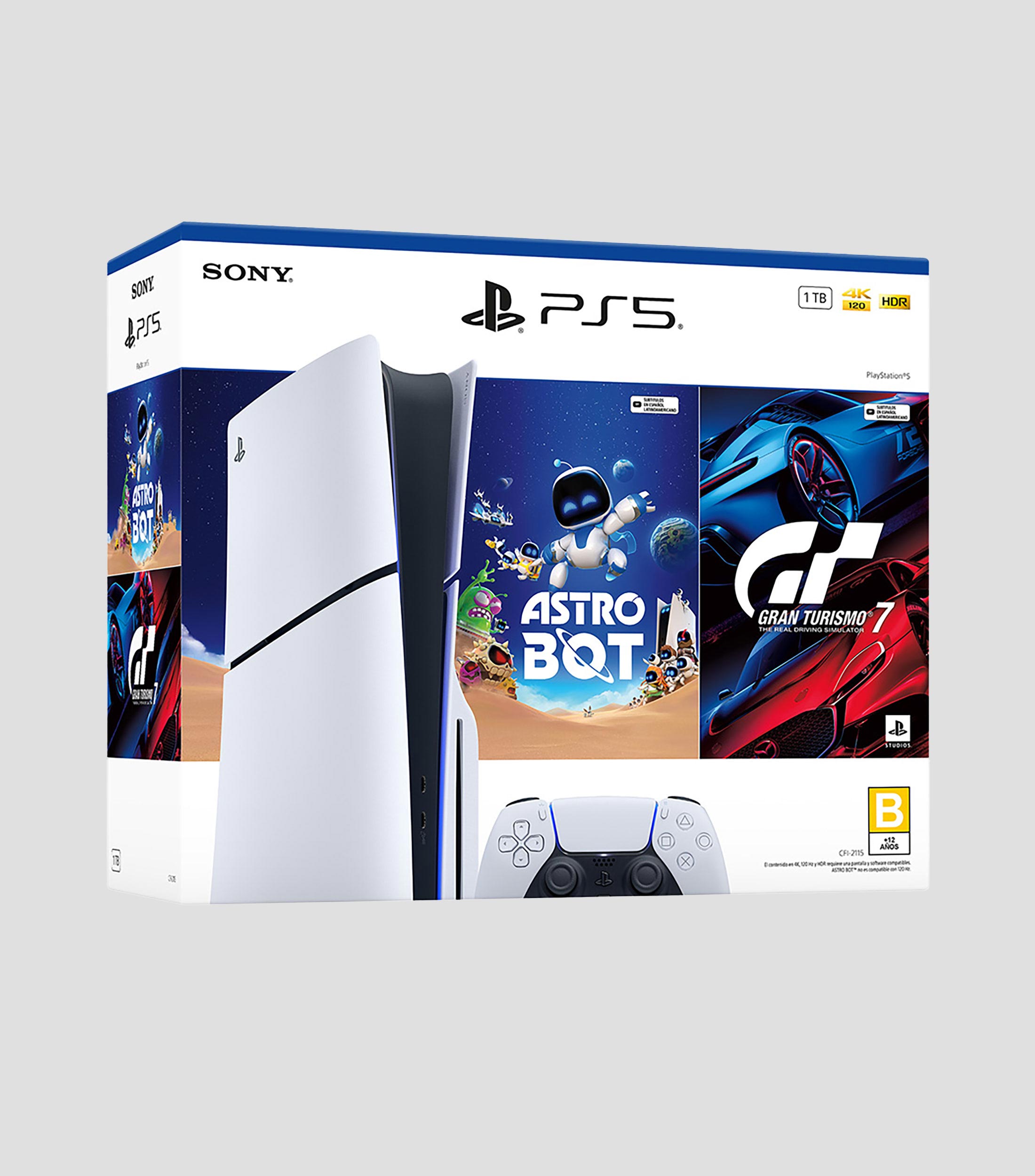 Consola PS5 1 TB con Astro bot + Gran Turismo 7