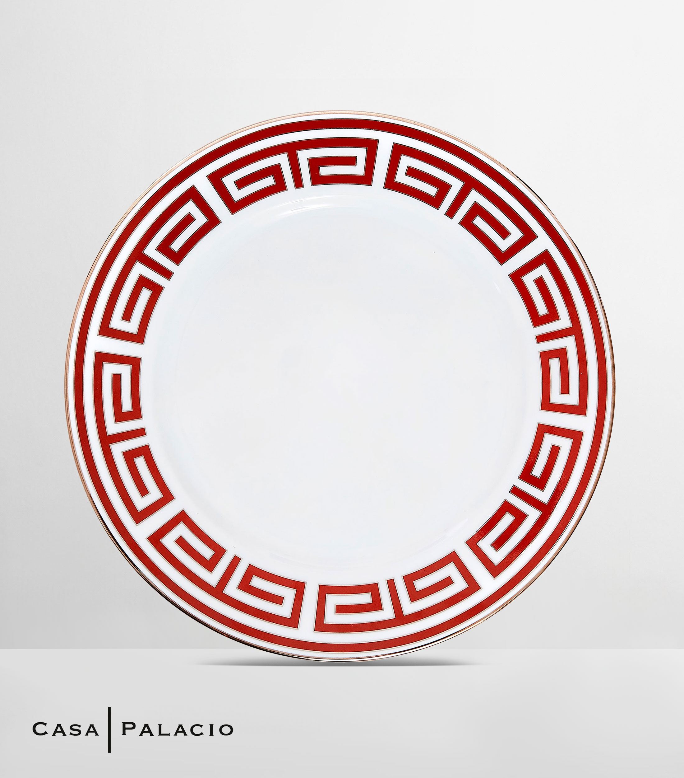 Plato trinche Impero Laberinto Escarlata en porcelana