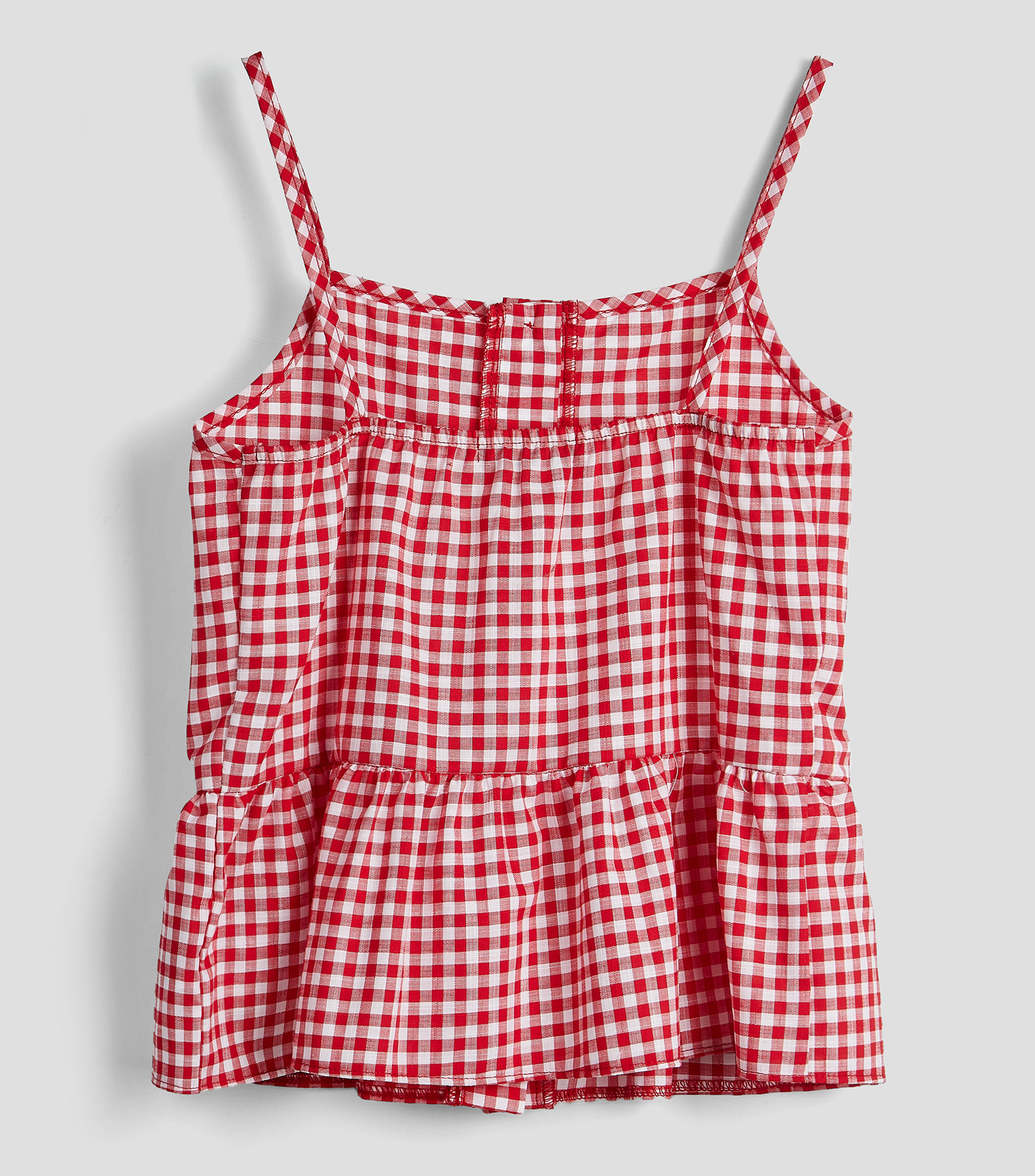 Blusa a cuadros sin mangas Niña