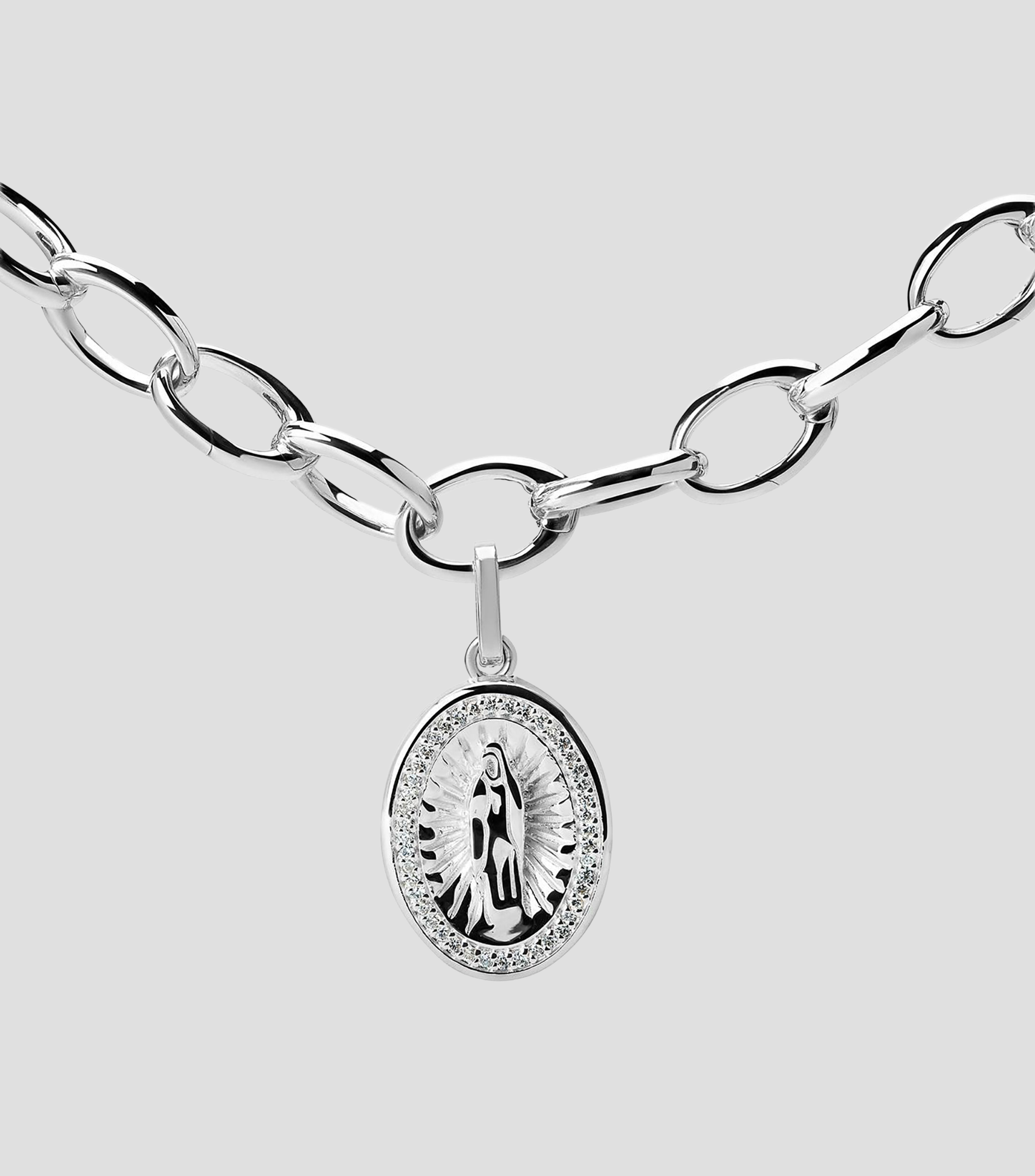 Pulsera con charm Virgen de Guadalupe México Mi Amor Mujer
