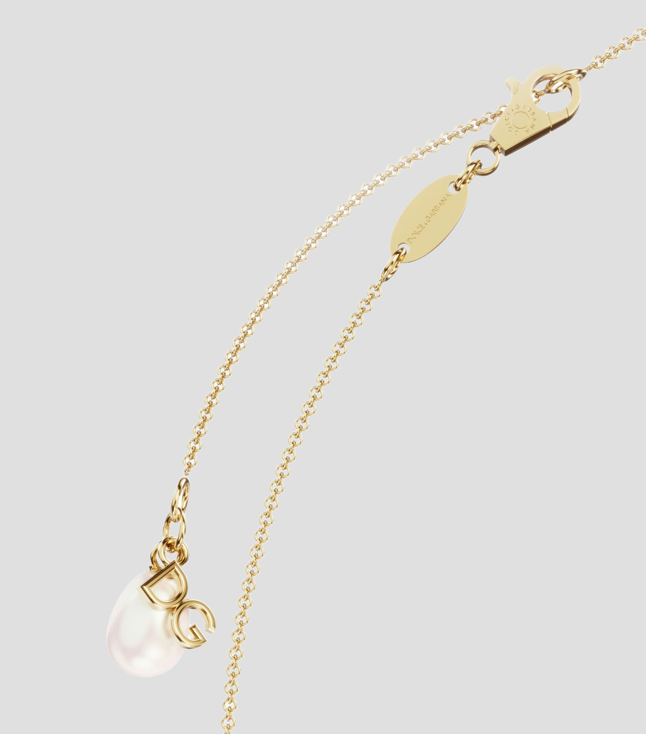Collar Para Charm en Oro de 18 Kilates con perla de agua dulce Mujer