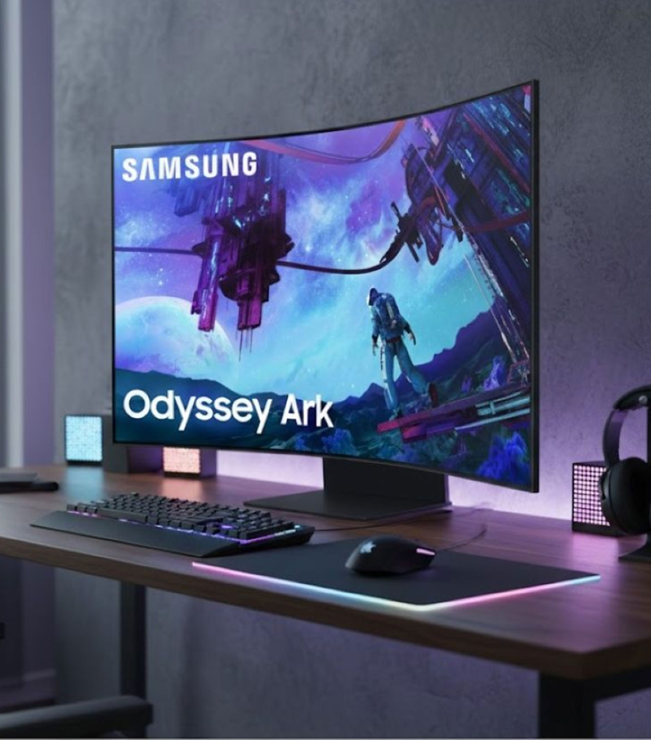 Monitor Gamer 55 Pulgadas Curva Odyssey Ark 4K 165 Hz 1 ms LS55CG970NLXZX