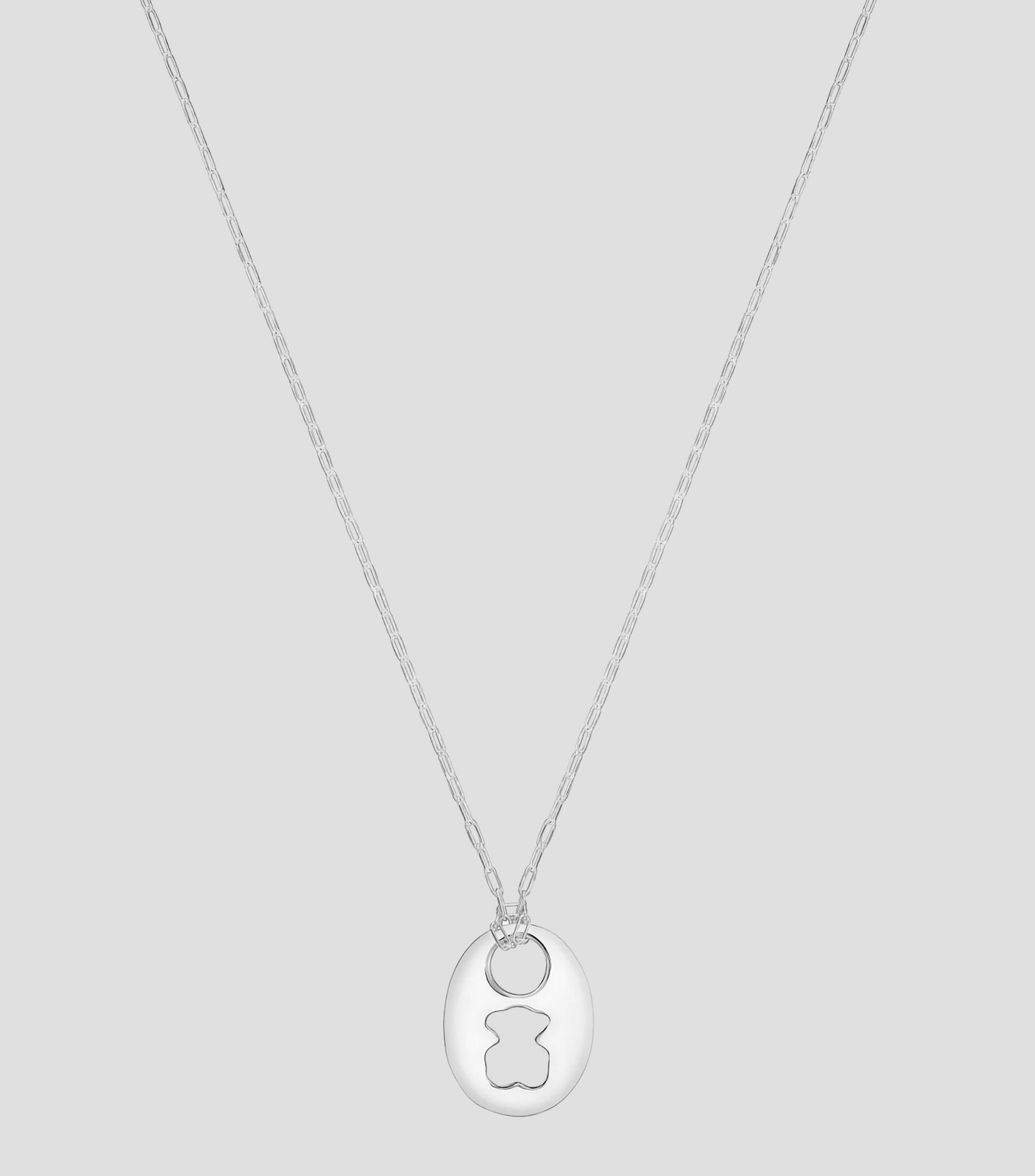 Collar en plata .925 Calabrote Oso Mujer