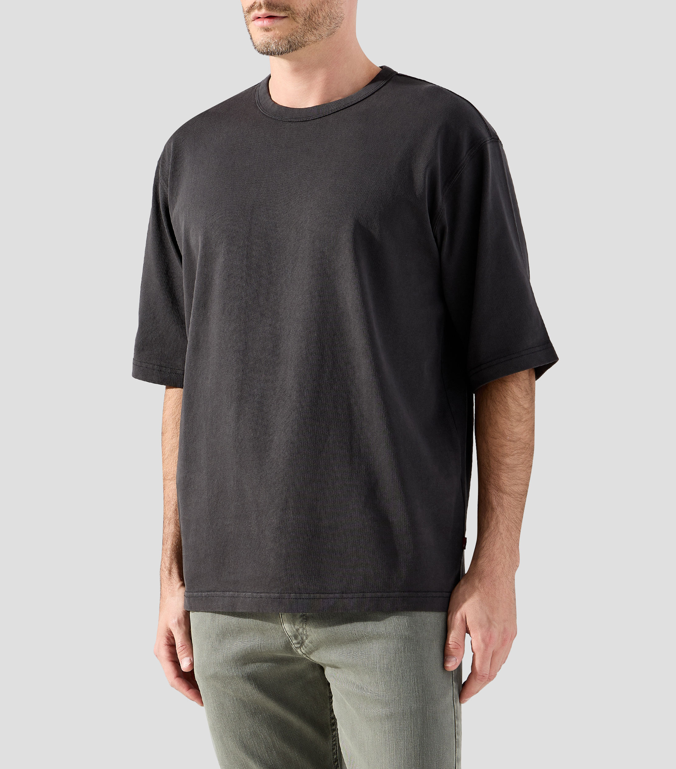 Playera cuello redondo manga corta lisa Hombre