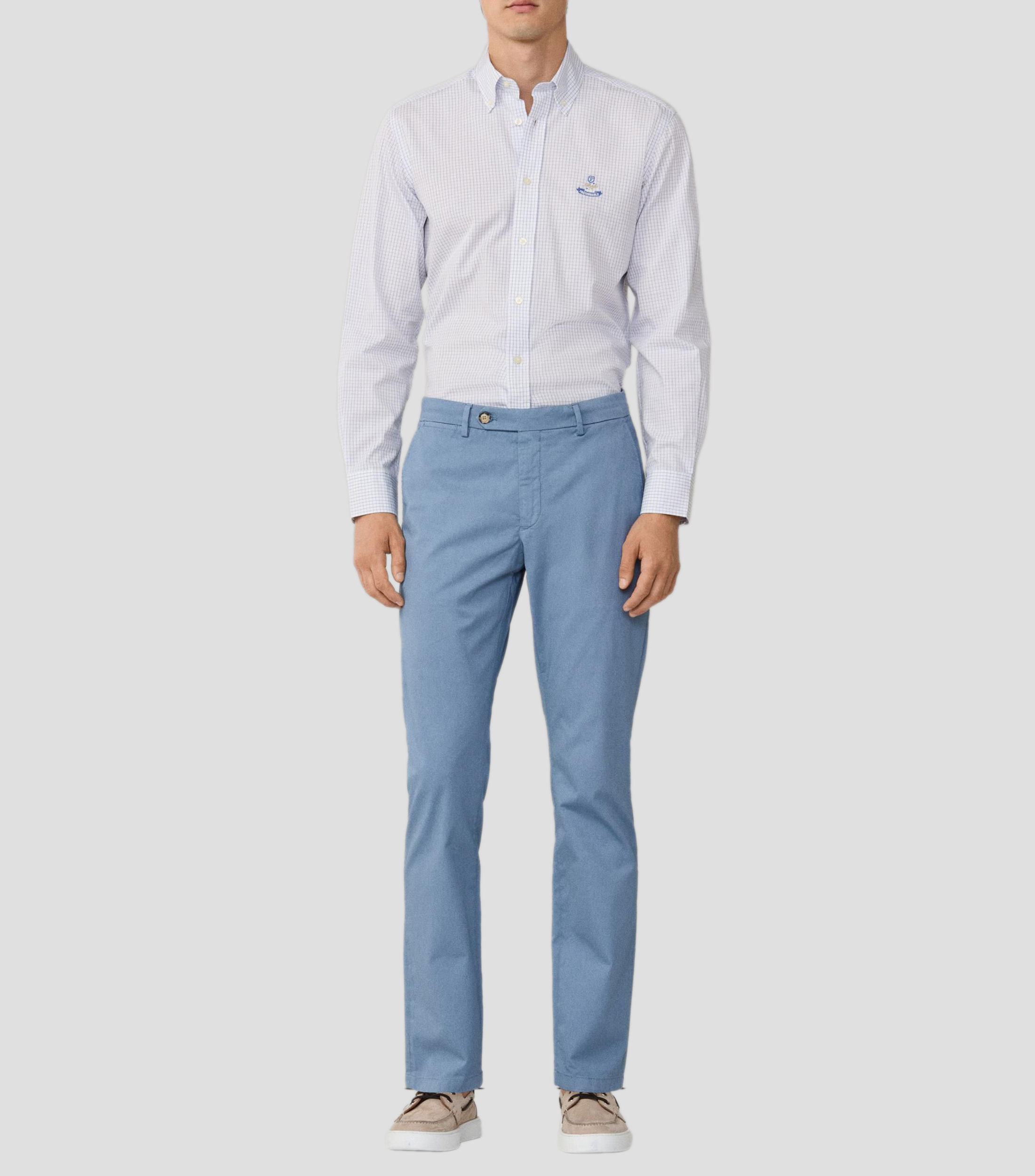 Camisa a cuadros manga larga Hombre