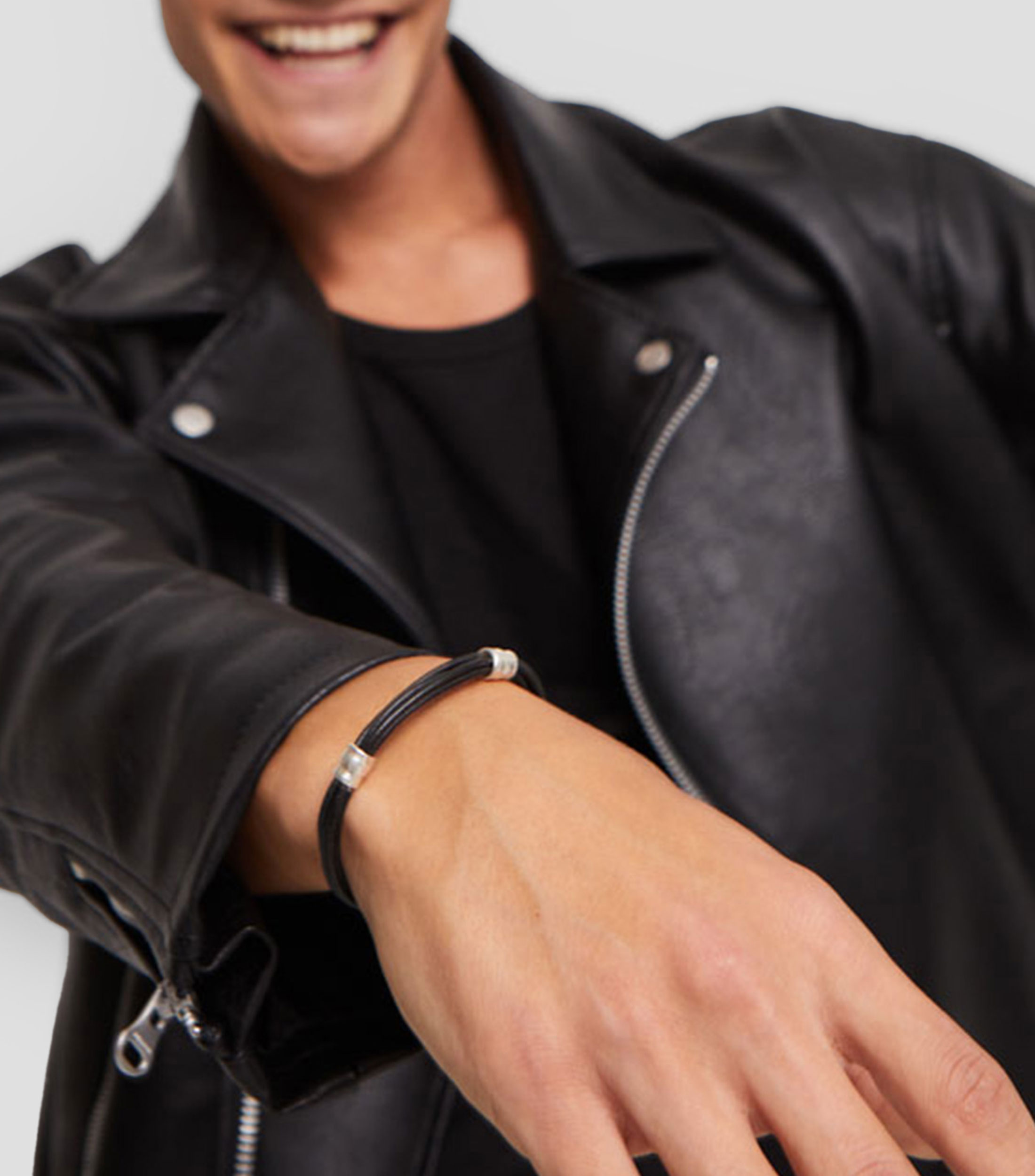 Pulsera Fina de cuero Unisex