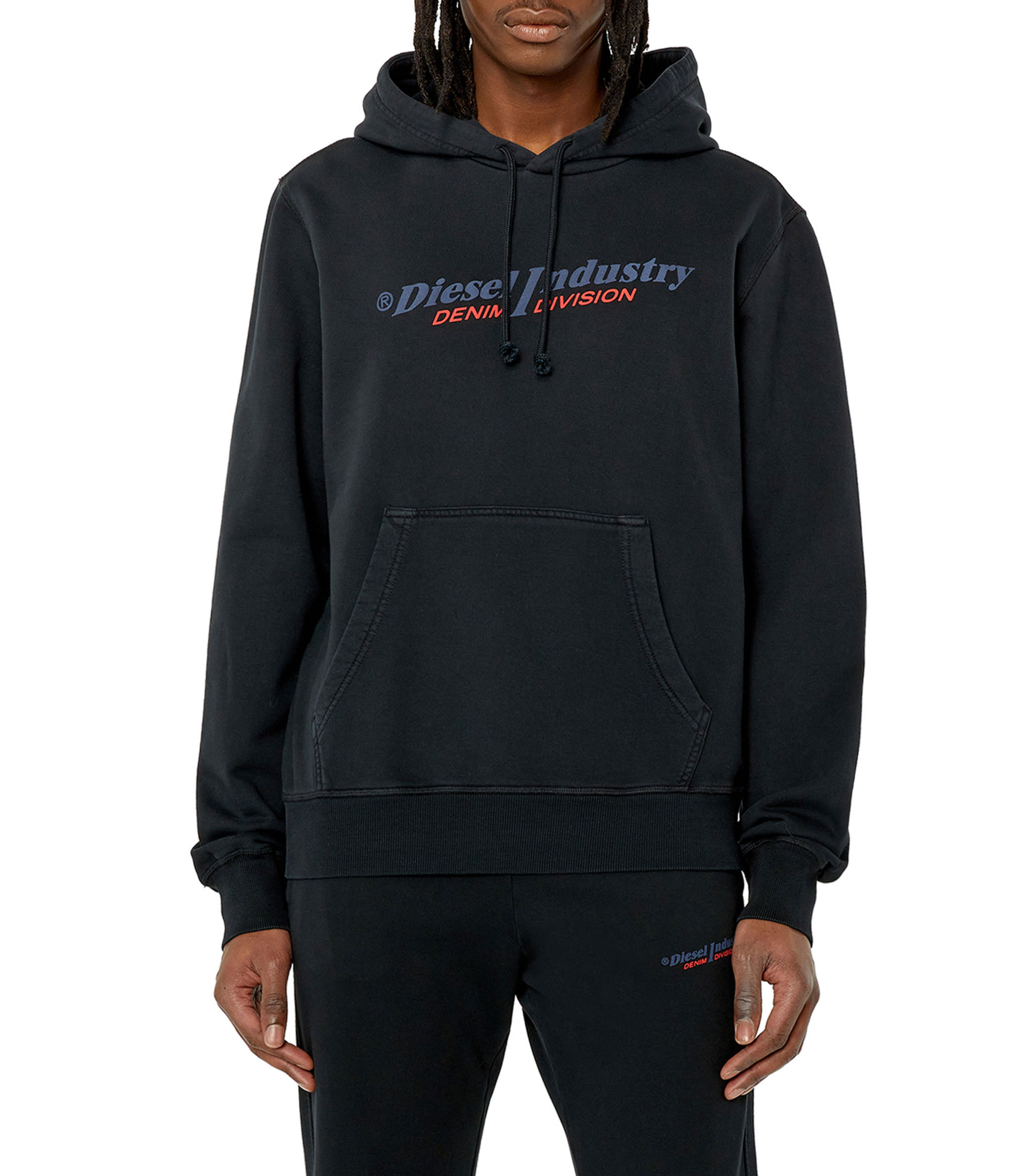 Sudadera Con Ave Fénix Bordada Hombre | Negro | Diel