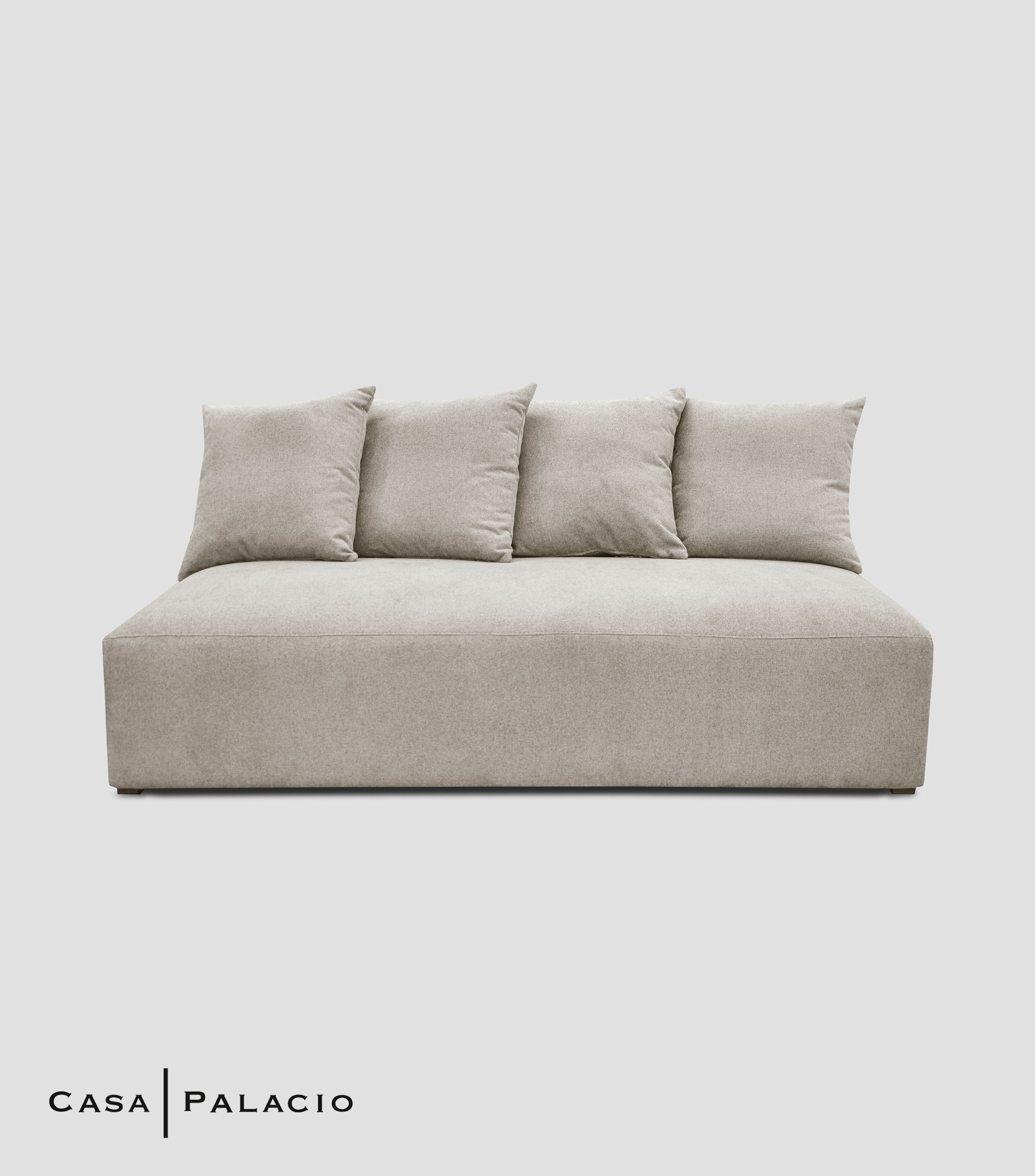 Sofá sin brazos Calixto beige