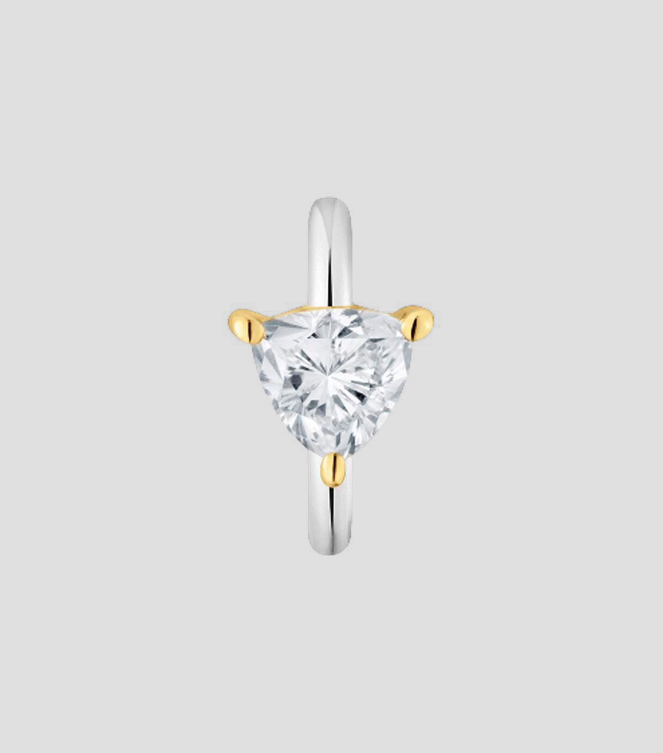 Arete individual en oro amarillo 14 kilates Shine LGD Mujer