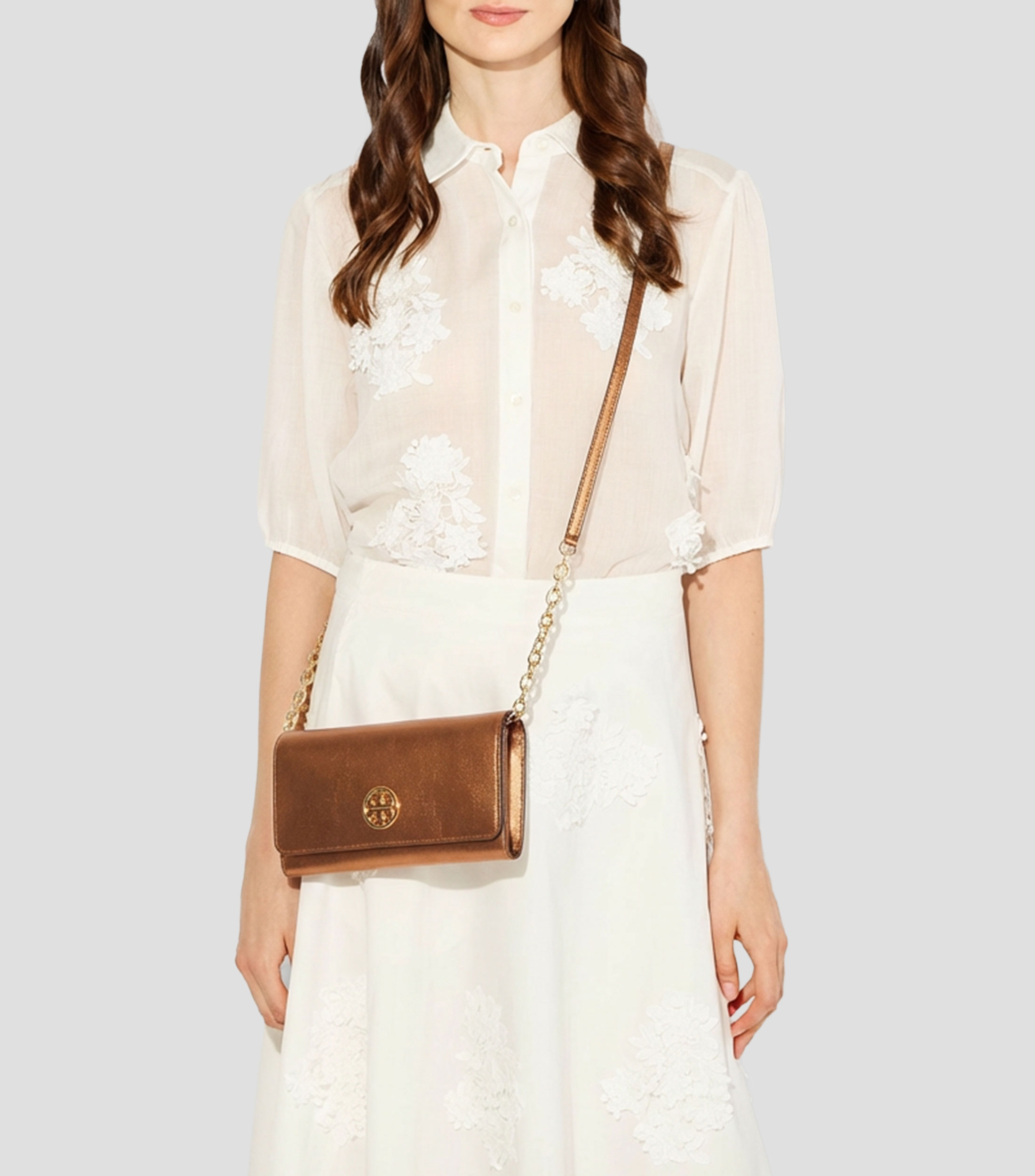 Bolsa crossbody en piel Homero lisa Mujer