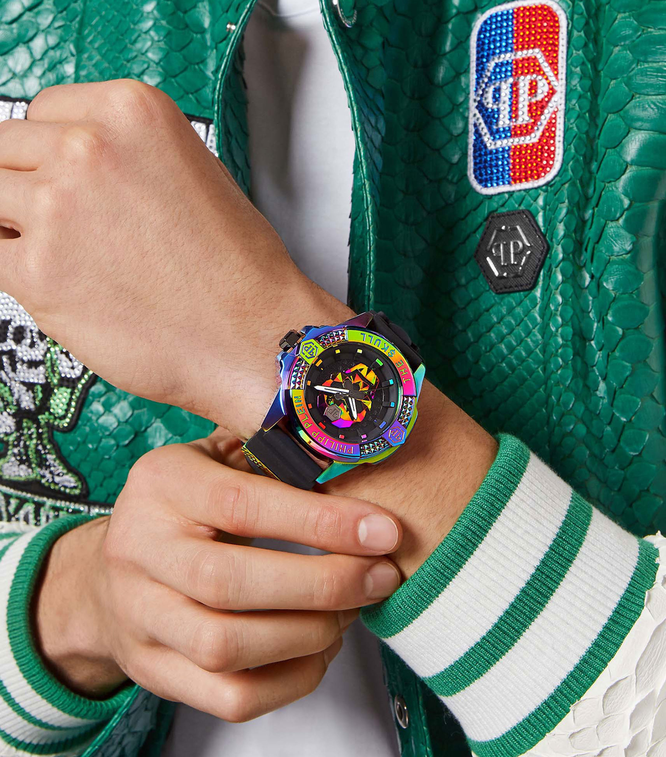 Reloj para hombre The Skull Rainbow casual Multicolor