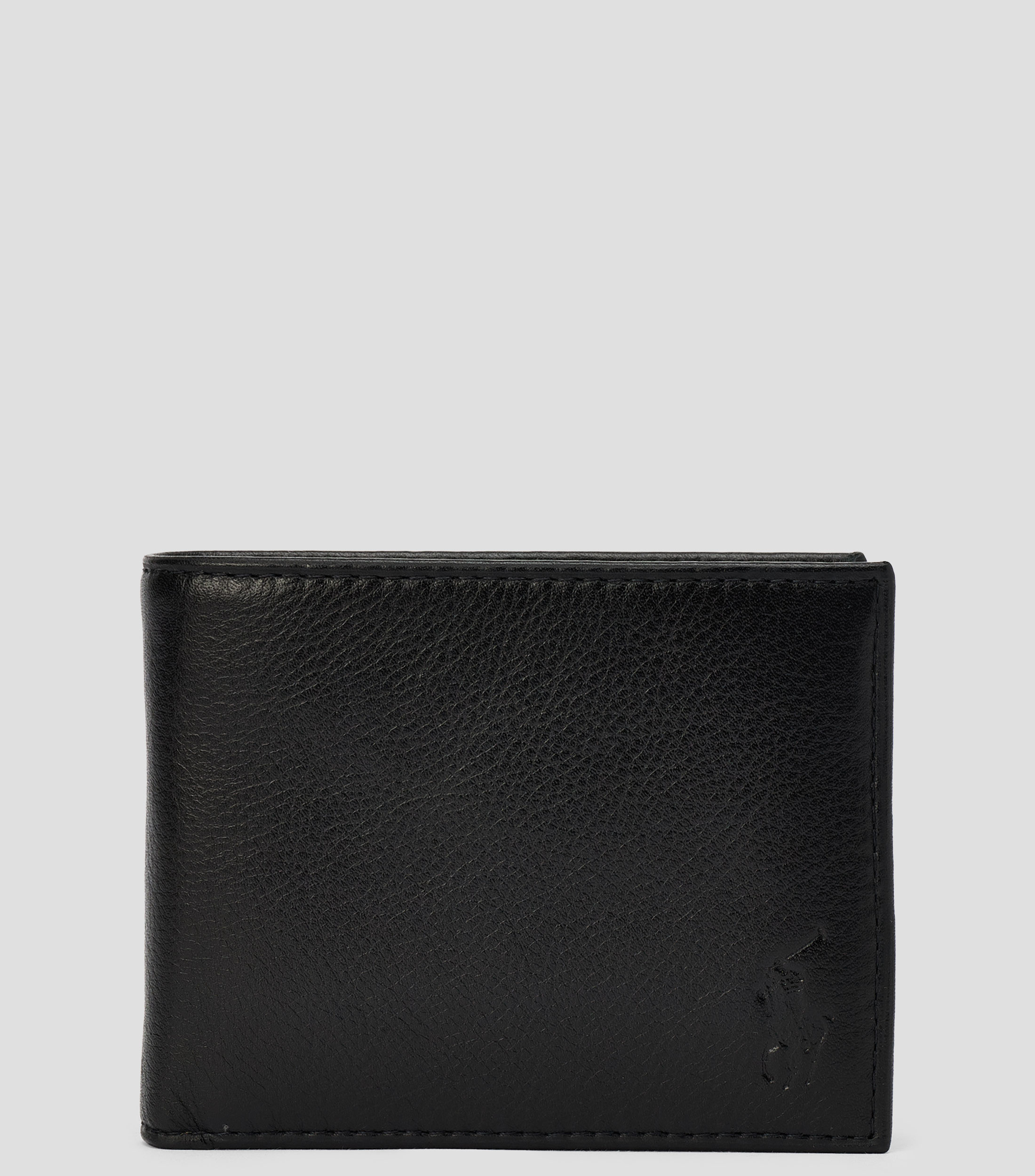 Cartera bifold en piel vacuna Hombre