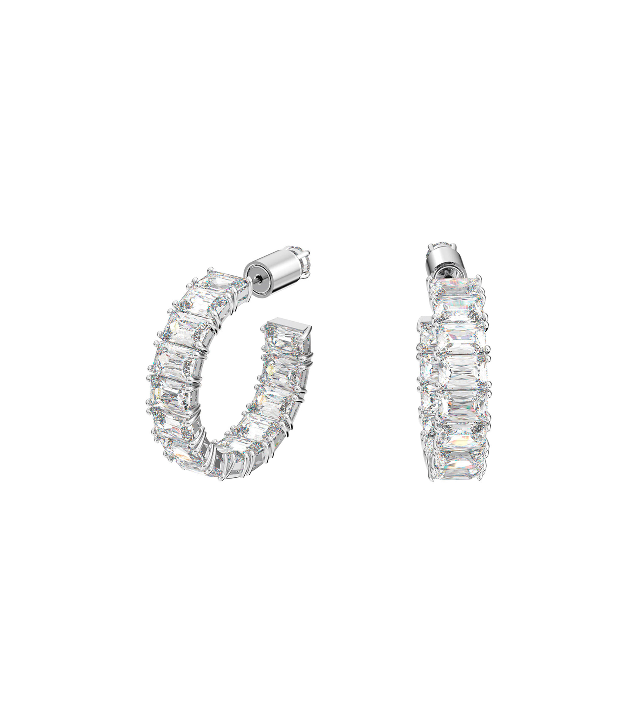 Aretes de aro con cristales Millenia Mujer