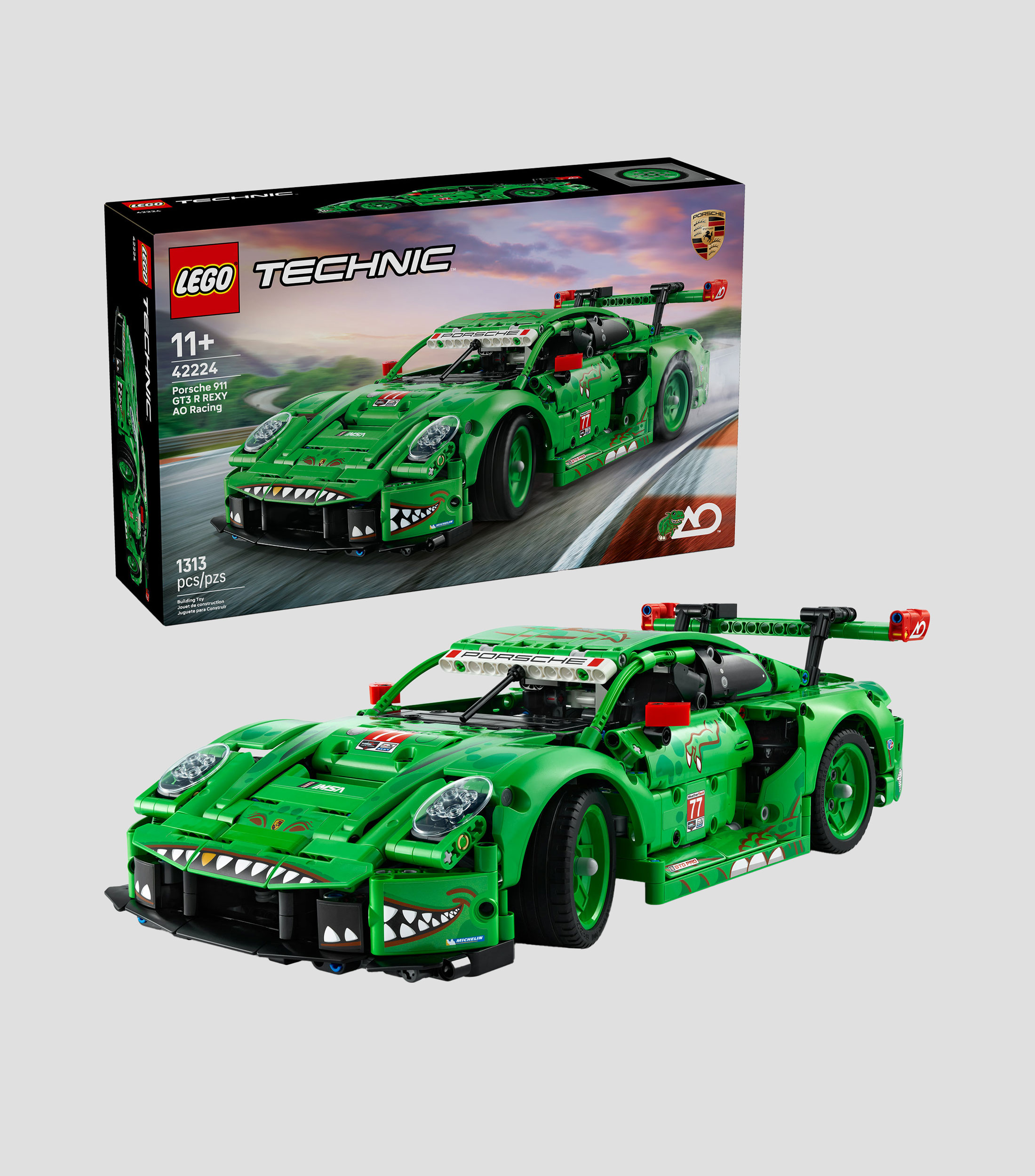 Lego Technic Auto Porsche 911 GT3 R REXY AO Racing