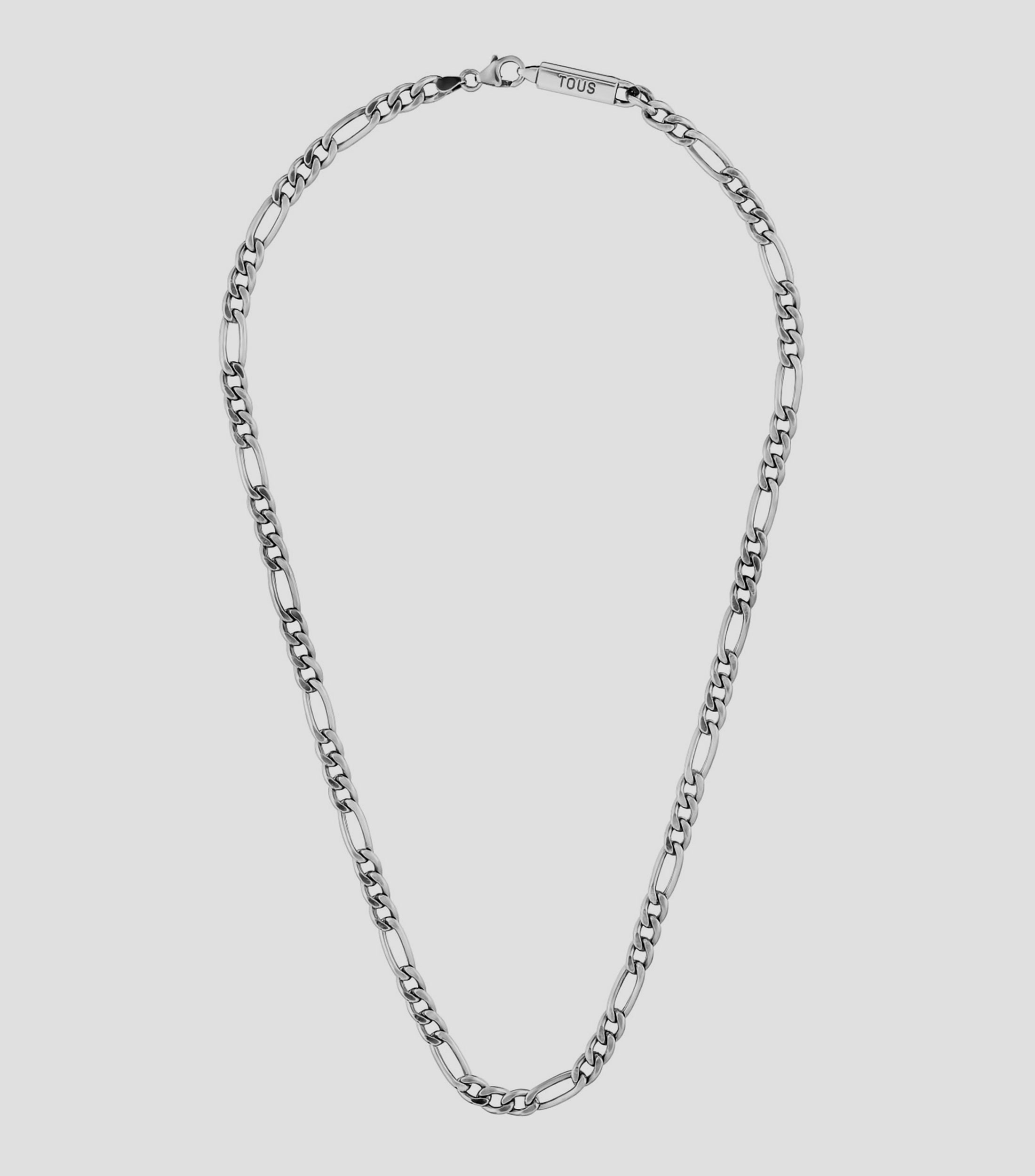 Collar en plata eslabonado Hombre