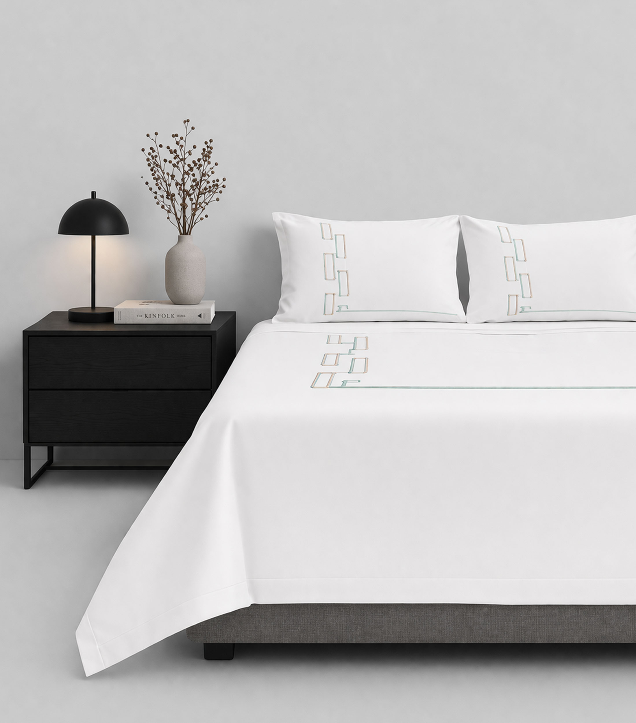Funda para duvet King Size en algodón Villa blanca