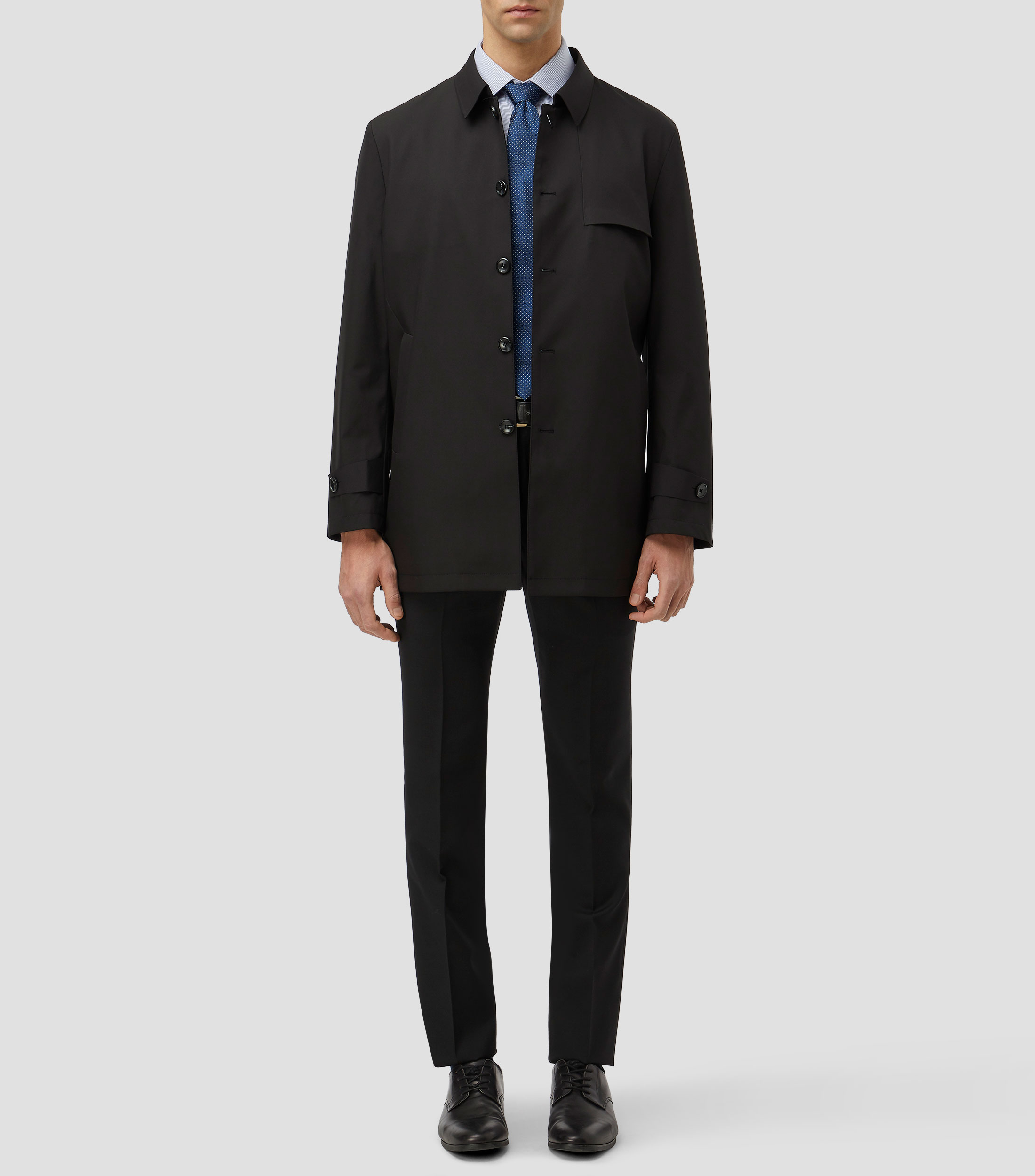Abrigo midi con botonadura Hombre