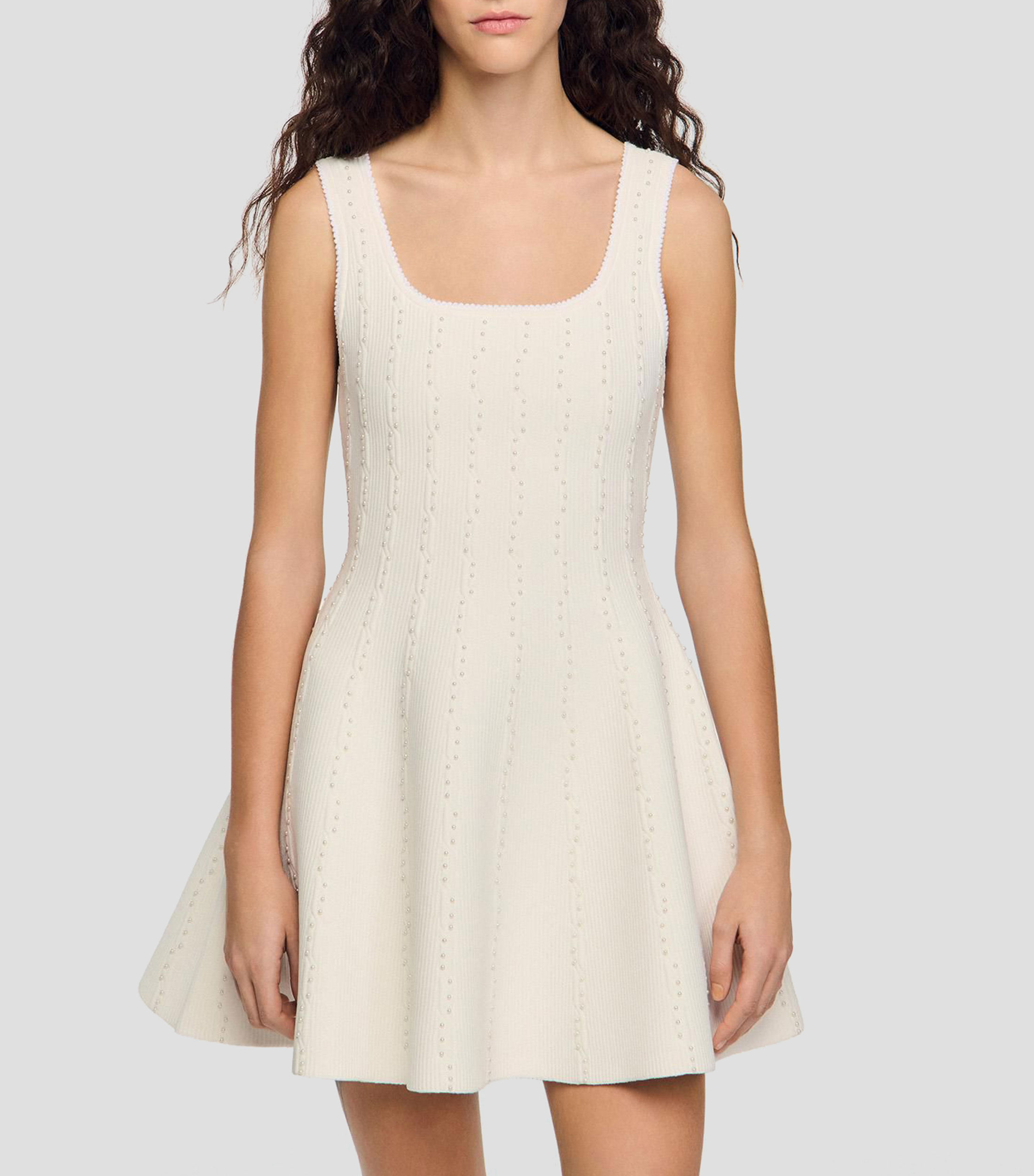 Vestido Midi Liso Mujer