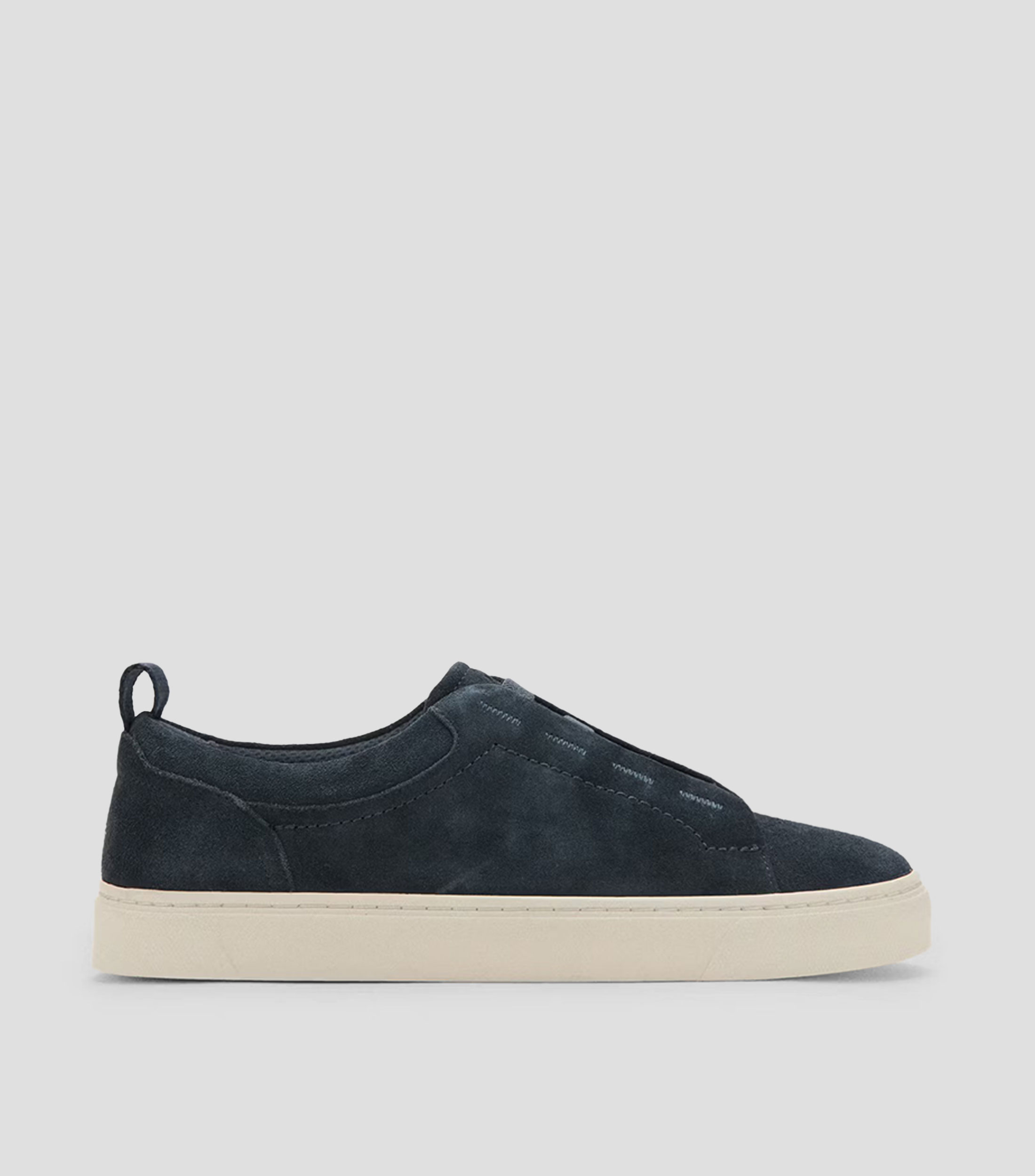 Tenis casuales en piel gamuza Performance Hombre