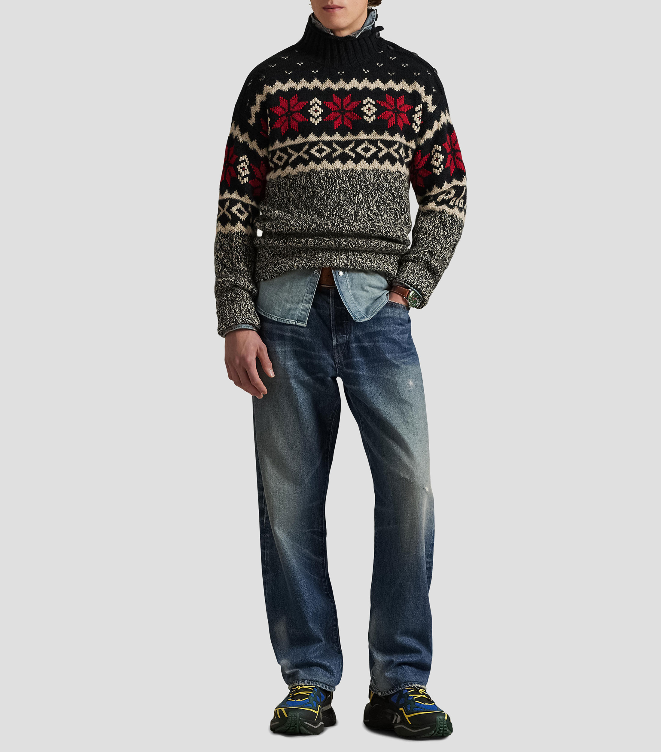 Suéter cuello alto Hombre