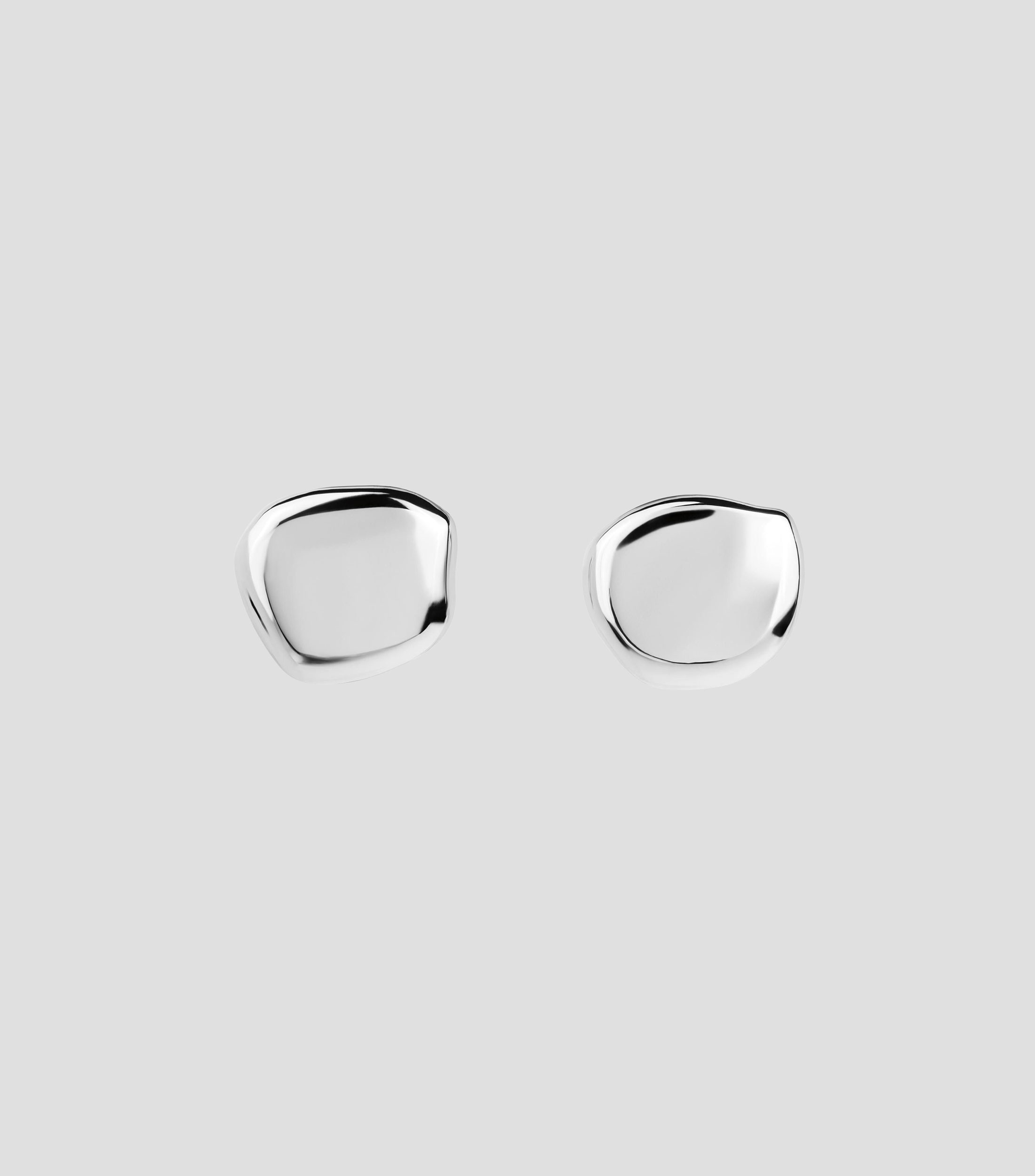 Aretes en plata irregulares Mujer