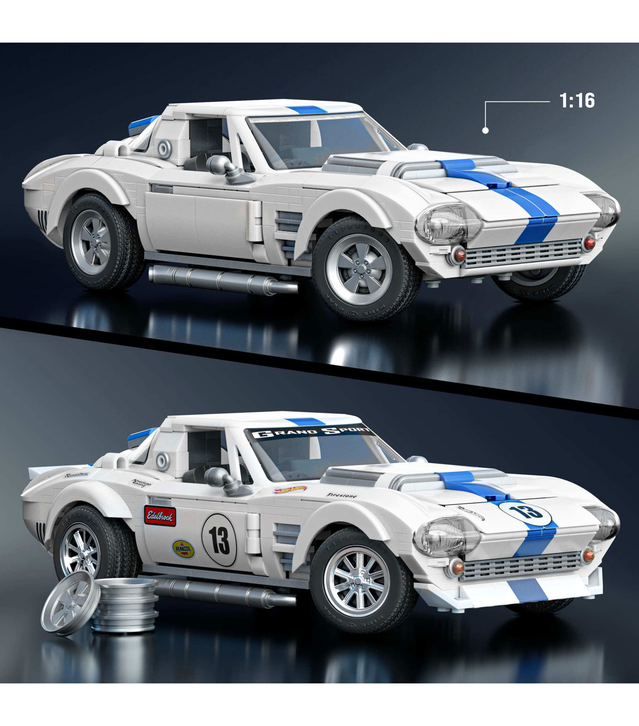 Brick Shop Hot Wheels Corvette Elite '63 Grand Sport