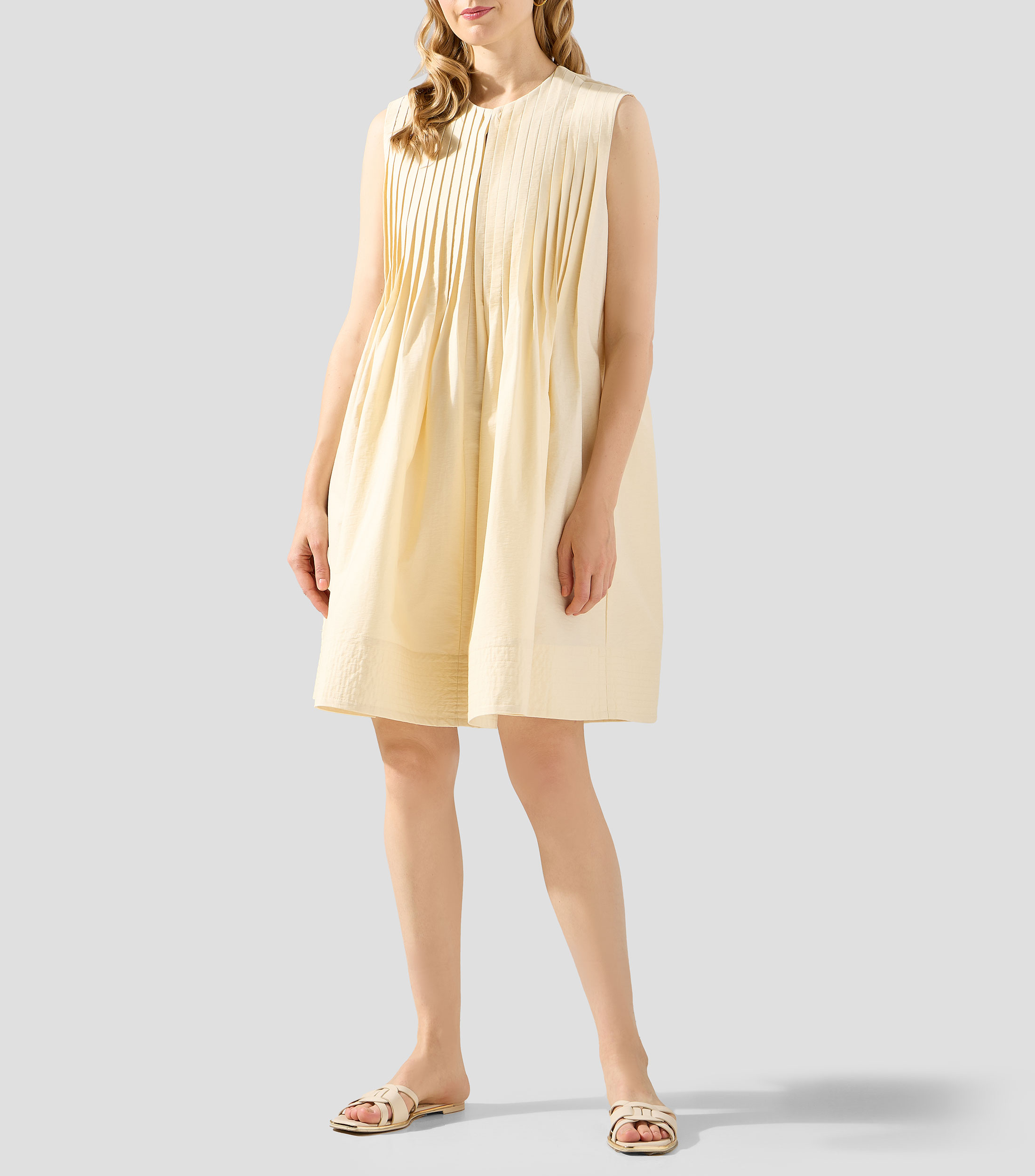 Vestido midi de fantasía Mujer