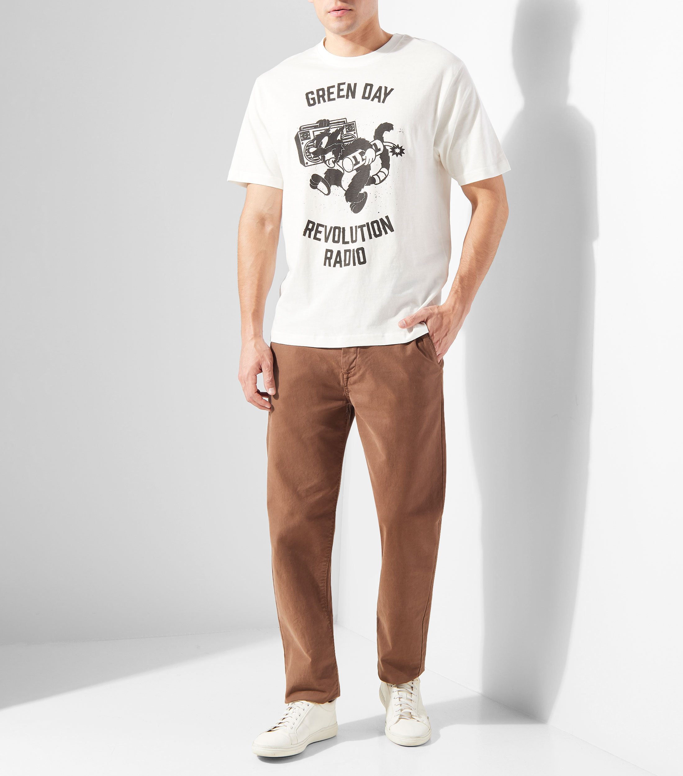 Playera cuello redondo manga corta Hombre