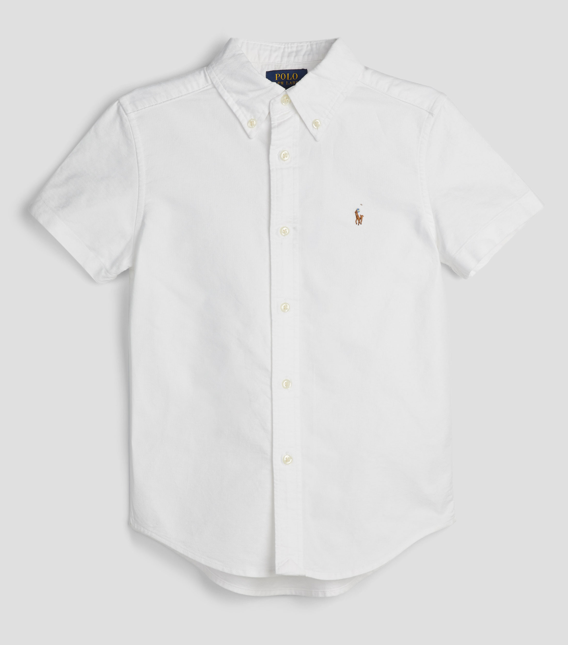 Camisa lisa de manga corta Niño
