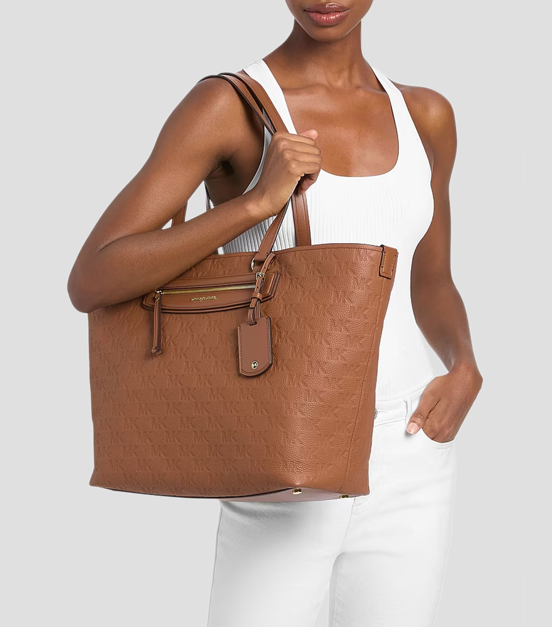 Bolsa tote en piel Jet Set Travel estampado Mujer