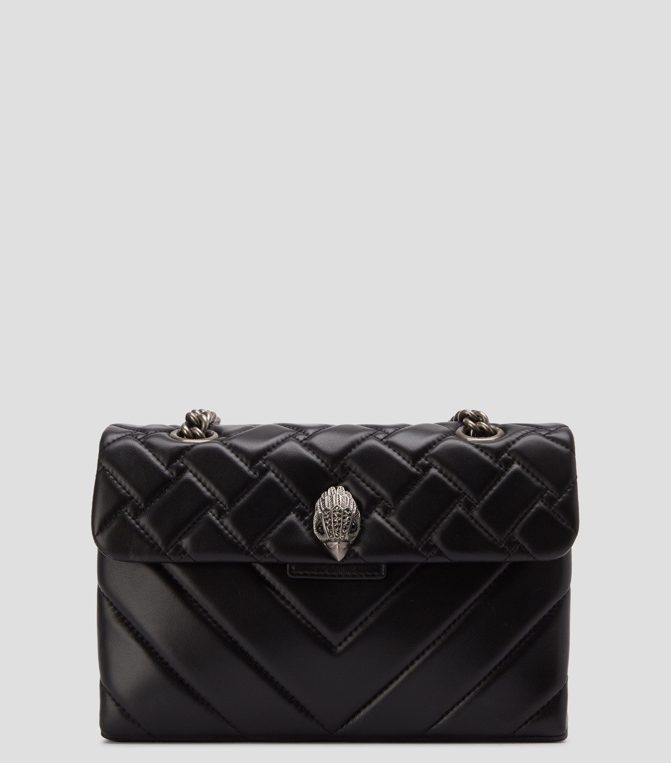 Bolsa crossbody en piel acolchada Mujer