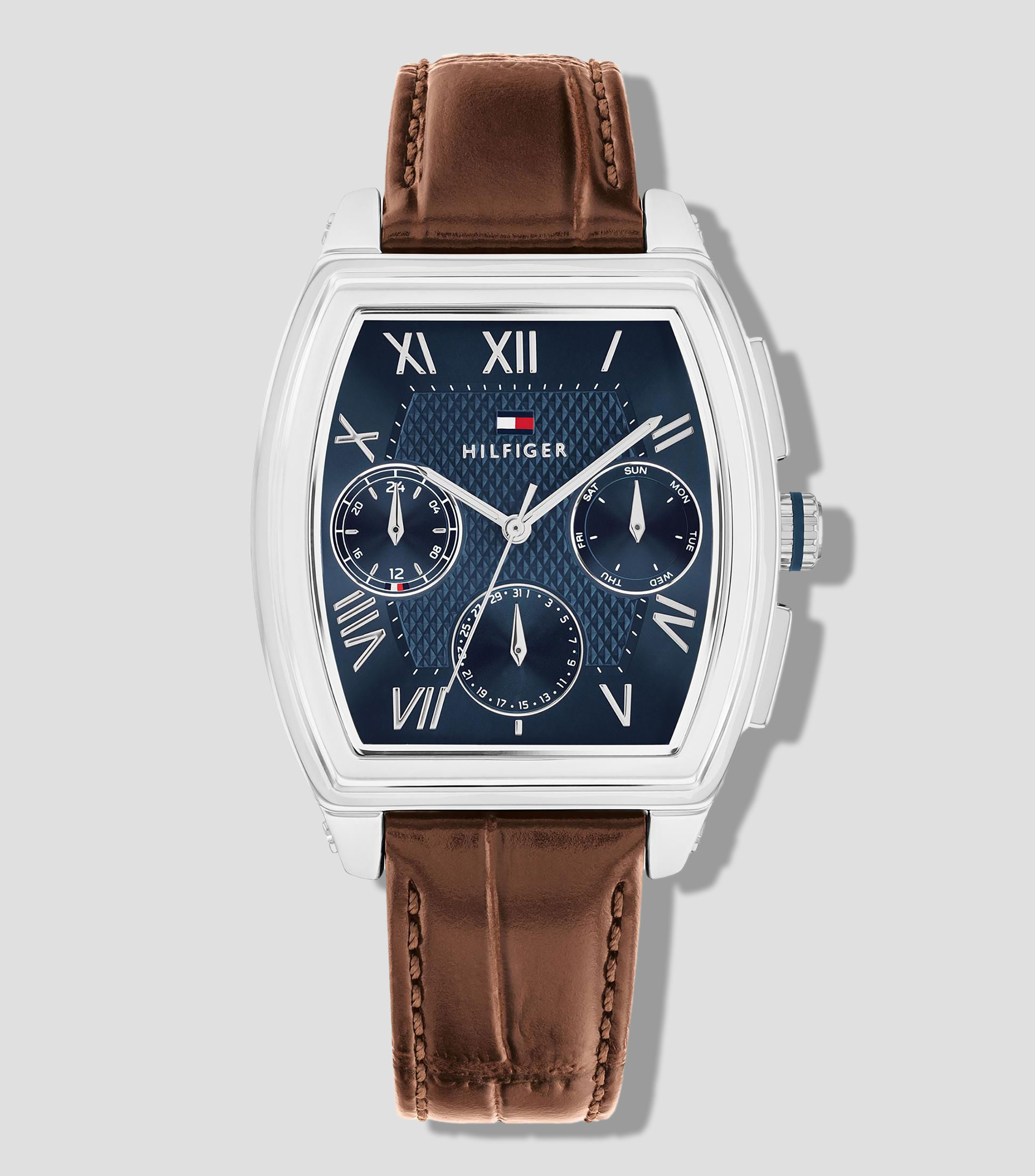 Reloj para Hombre TH-Oxford Casual Plateado, Café