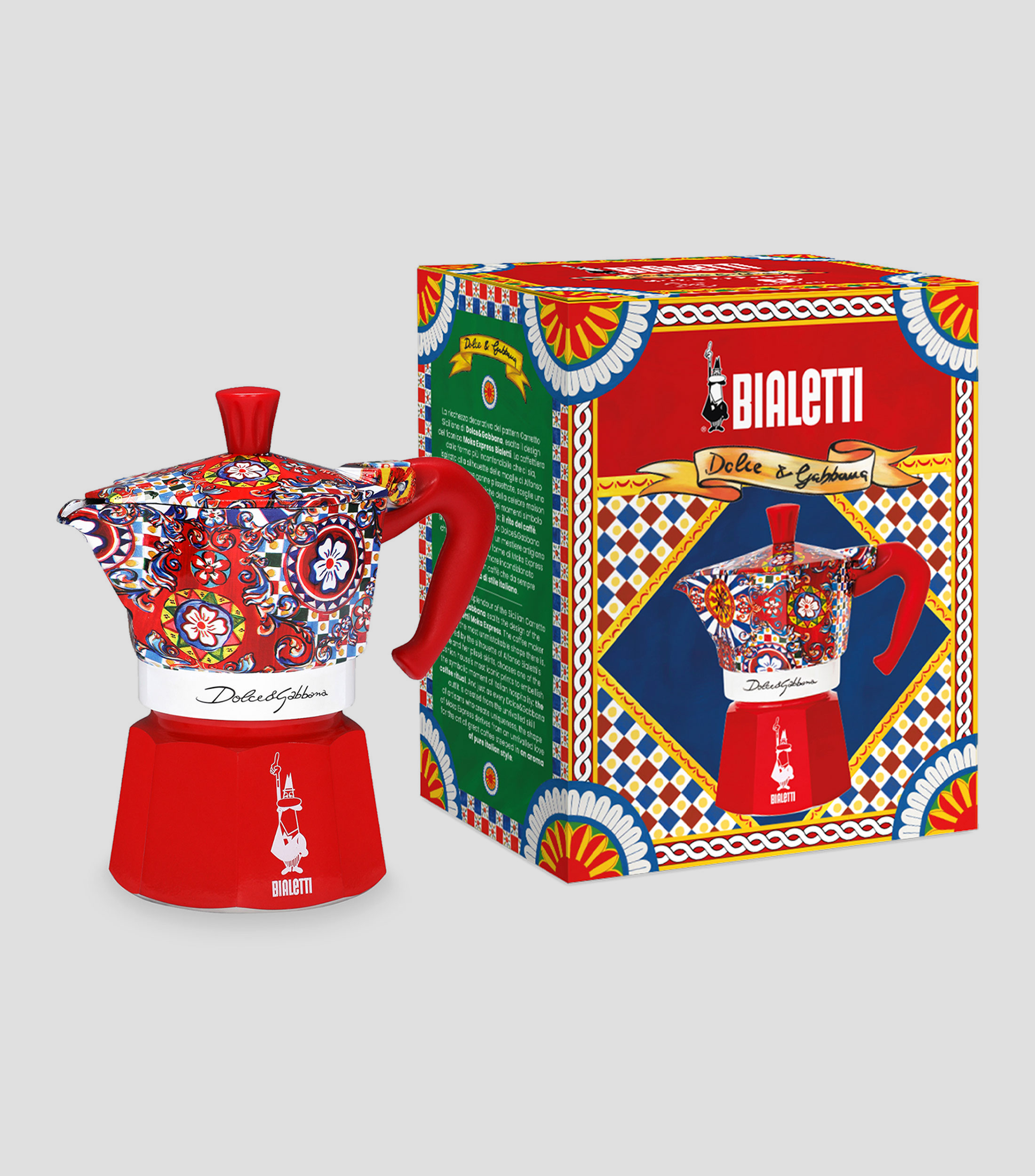 Cafetera Italiana Moka Express D&G para 3 Tazas