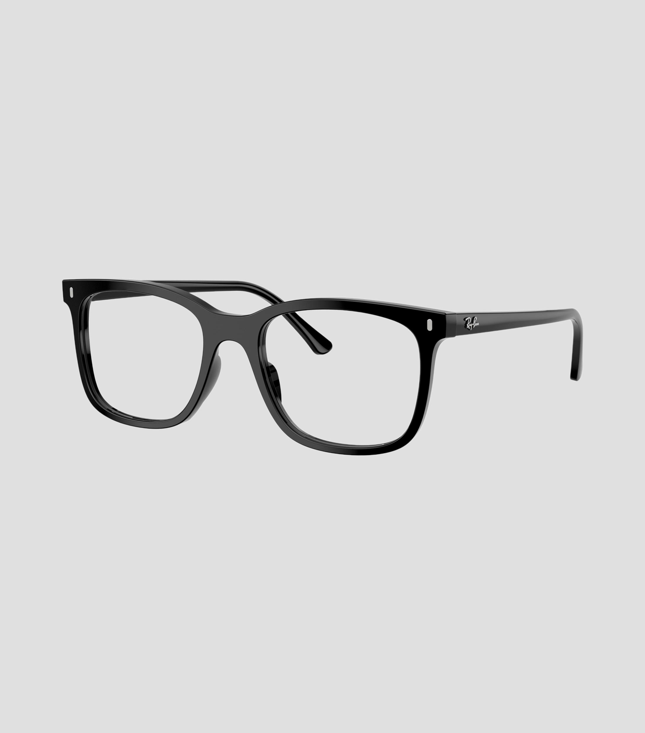 Lentes oftálmicos cuadrados negros Unisex