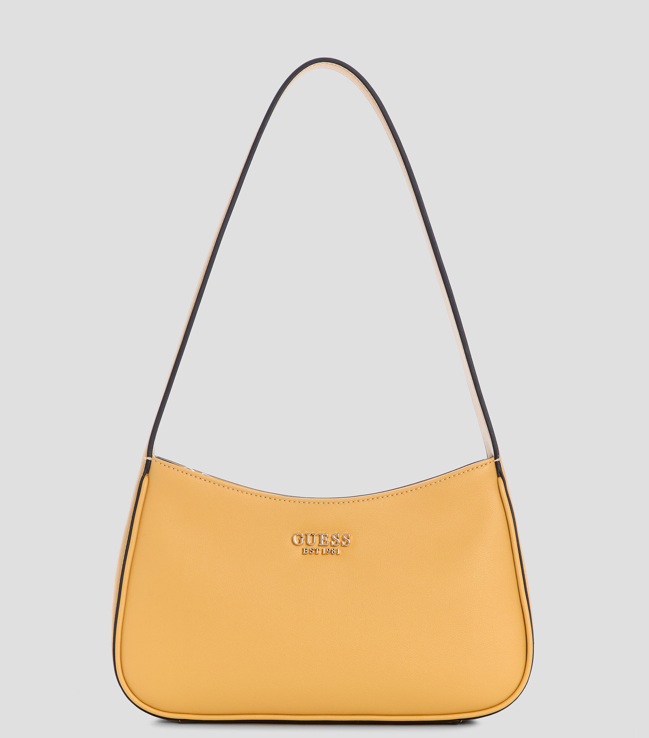 Bolsa shoulder lisa con detalle texturizado Mujer